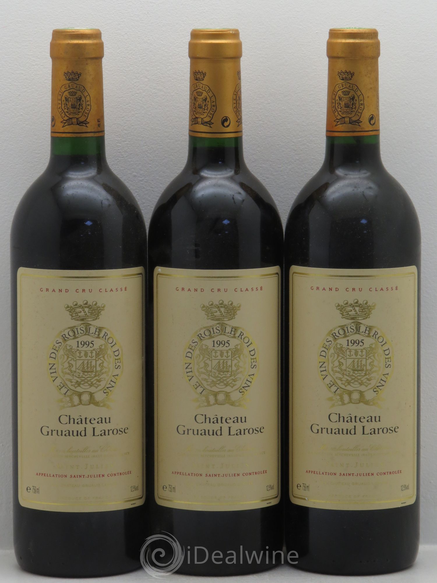 Château Gruaud Larose 2ème Grand Cru Classé 1995 - Lot de 3 bouteilles - 0