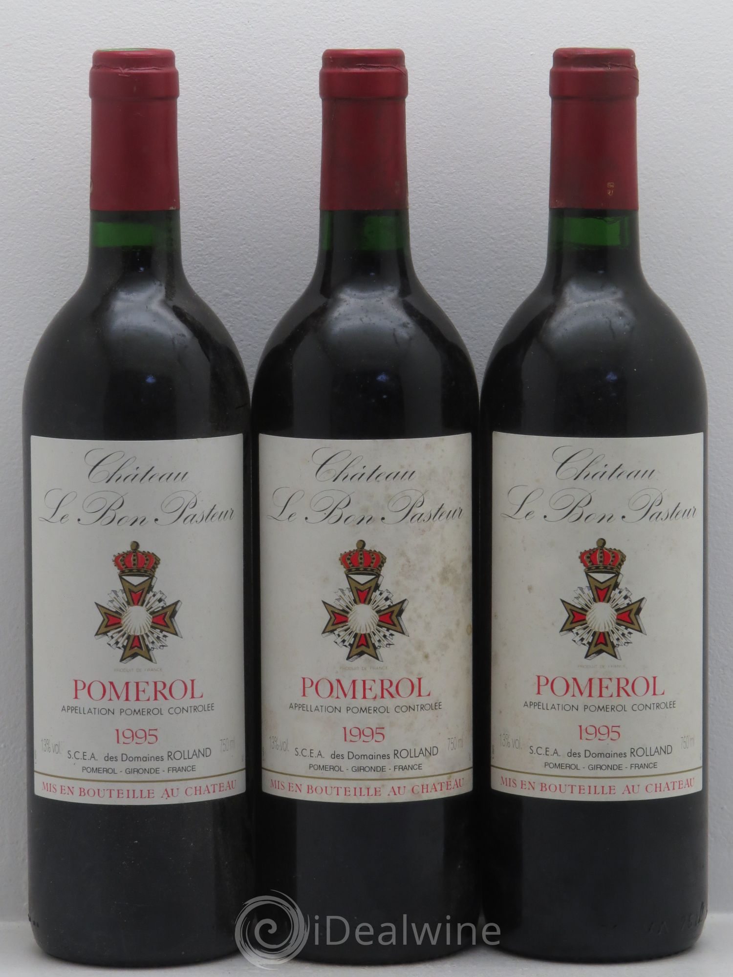 Château le Bon Pasteur 1995 - Lot de 3 bouteilles - 0