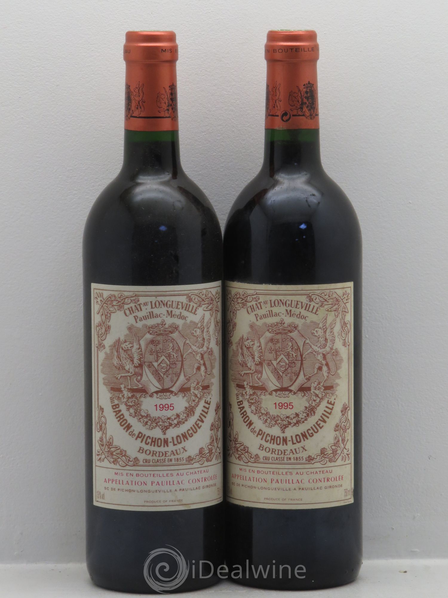 Pichon Longueville Baron 2ème Grand Cru Classé 1995 - Lot de 2 bouteilles - 0