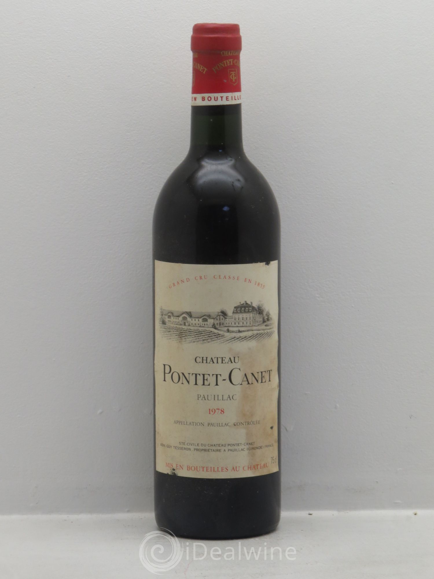 Château Pontet Canet 5ème Grand Cru Classé 1978 - Lot de 1 bouteille - 0