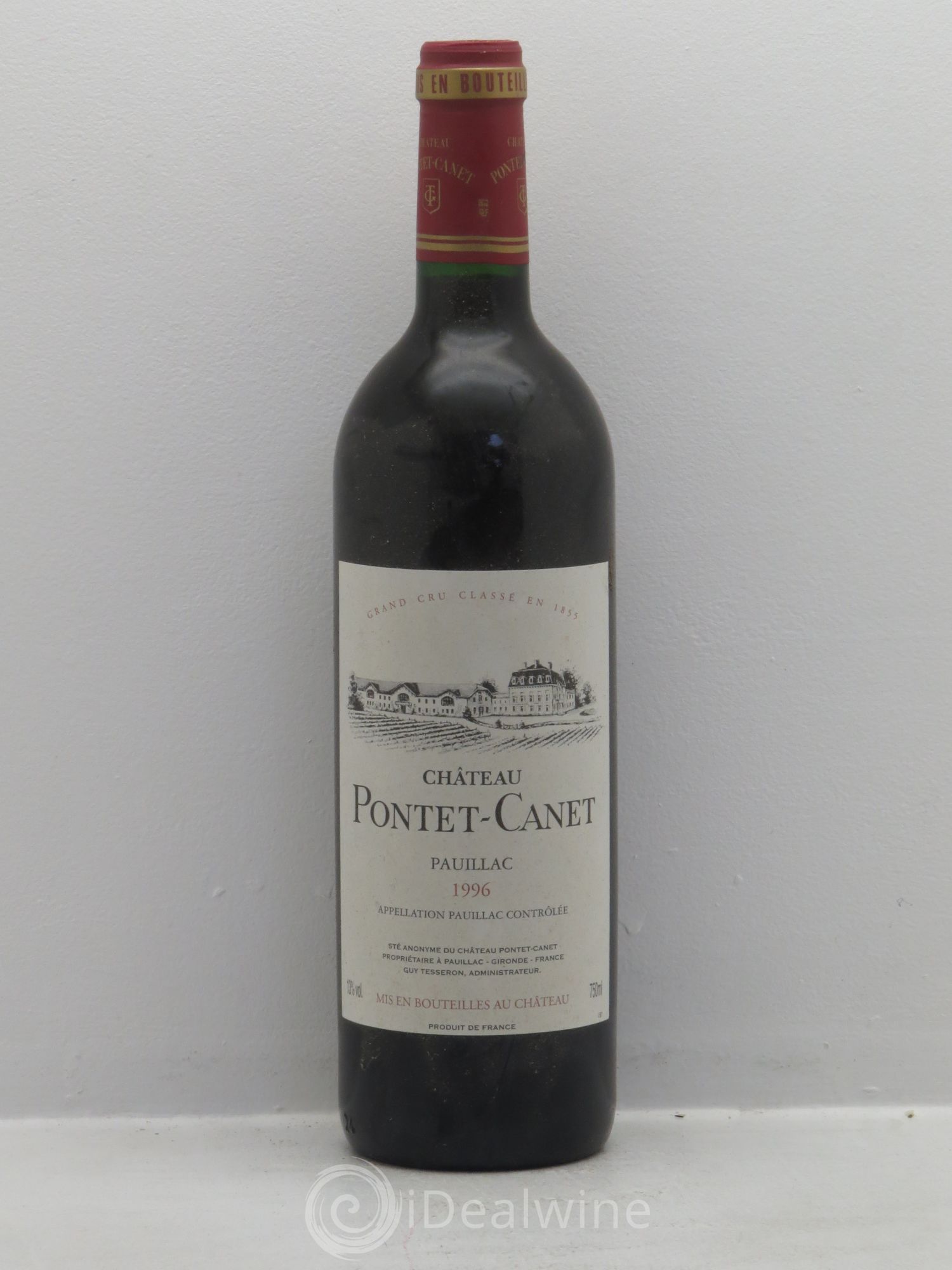 Château Pontet Canet 5ème Grand Cru Classé 1996 - Lot de 1 bouteille - 0