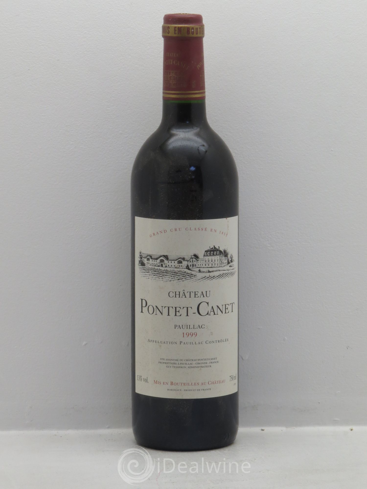 Château Pontet Canet 5ème Grand Cru Classé 1999 - Lot de 1 bouteille - 0