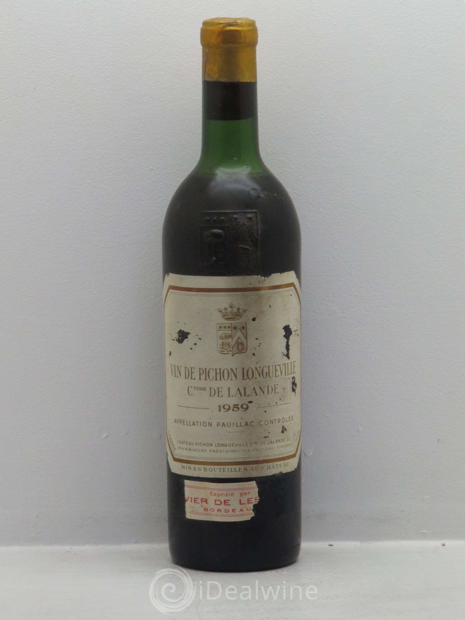 Château Pichon Longueville Comtesse de Lalande 2ème Grand Cru Classé 1959 - Lot de 1 bouteille - 0