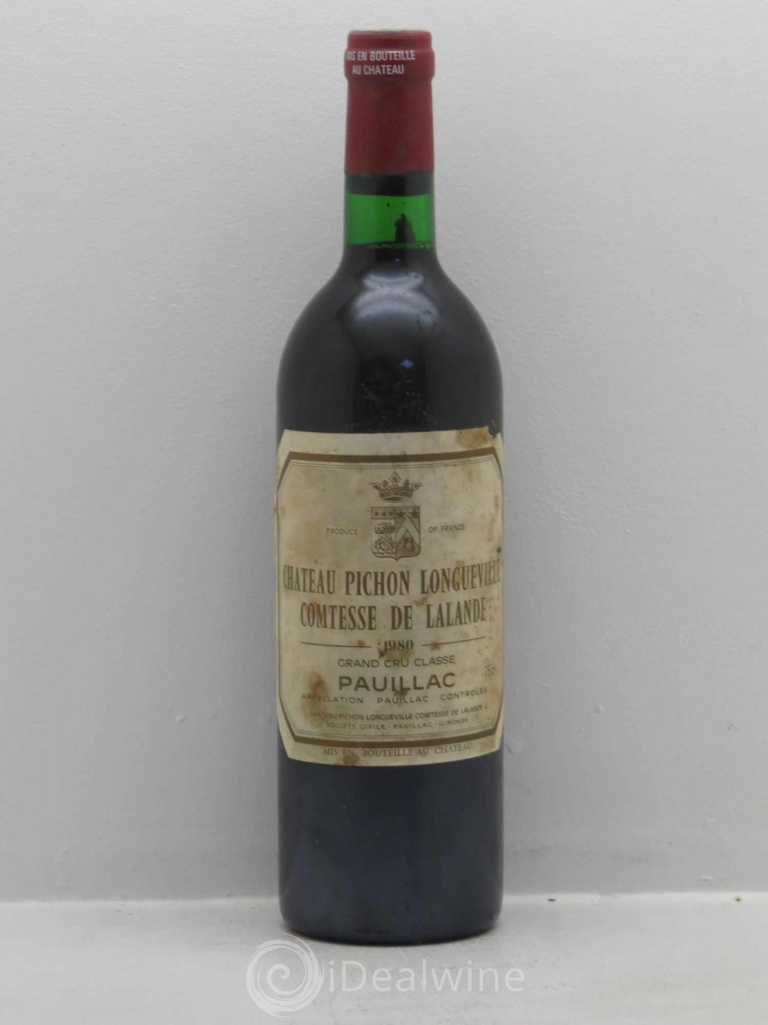 Château Pichon Longueville Comtesse de Lalande 2ème Grand Cru Classé 1980 - Lot de 1 bouteille - 0