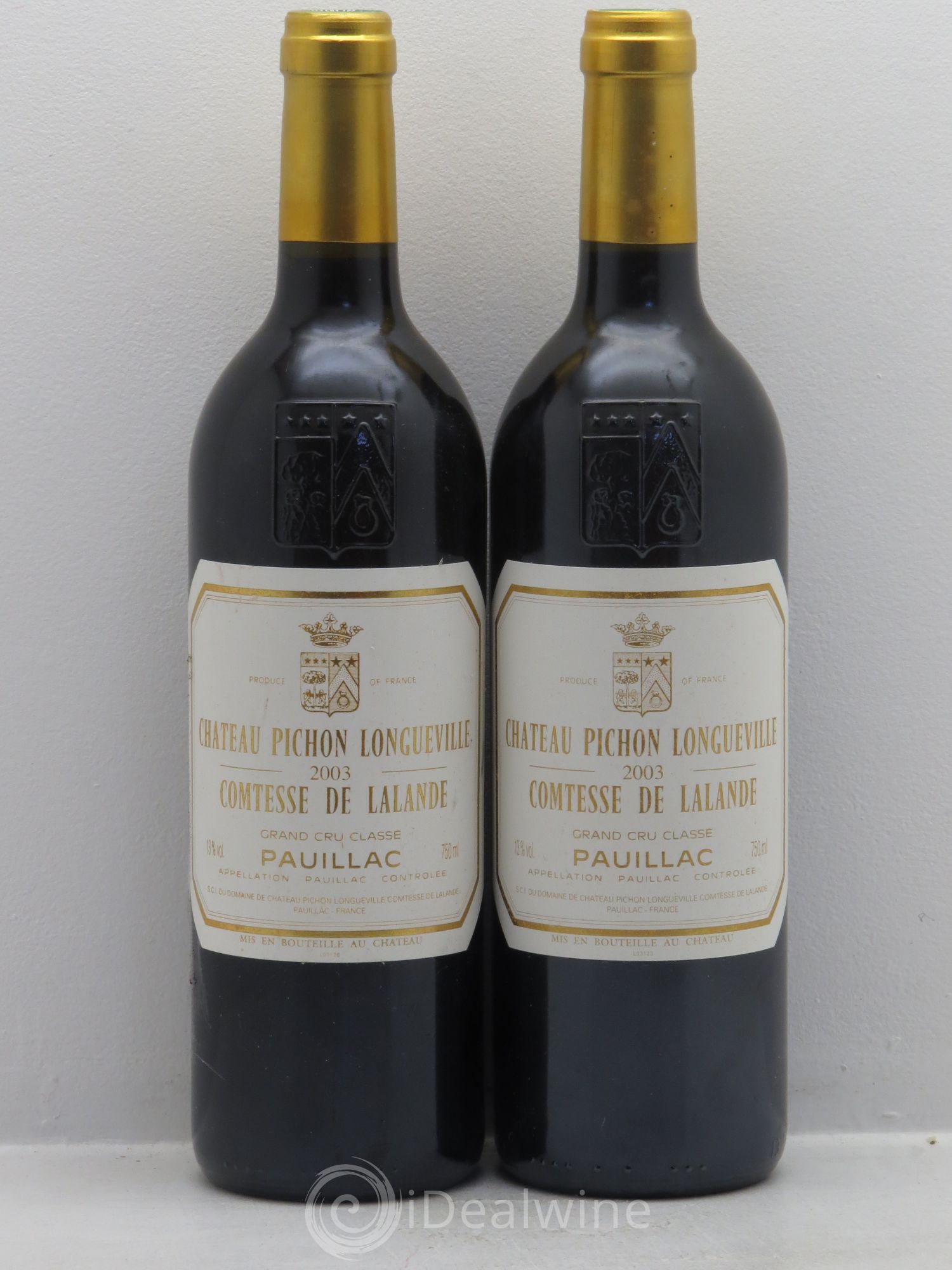Château Pichon Longueville Comtesse de Lalande 2ème Grand Cru Classé 2003 - Lot de 2 bouteilles - 0