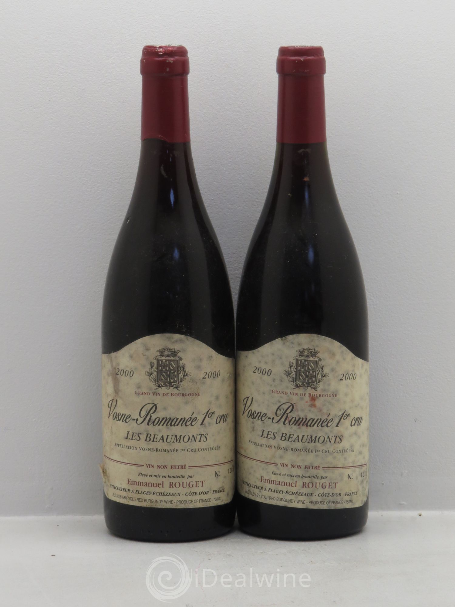 Vosne-Romanée 1er Cru Les Beaumonts Emmanuel Rouget 2000 - Lot de 2 bouteilles - 0
