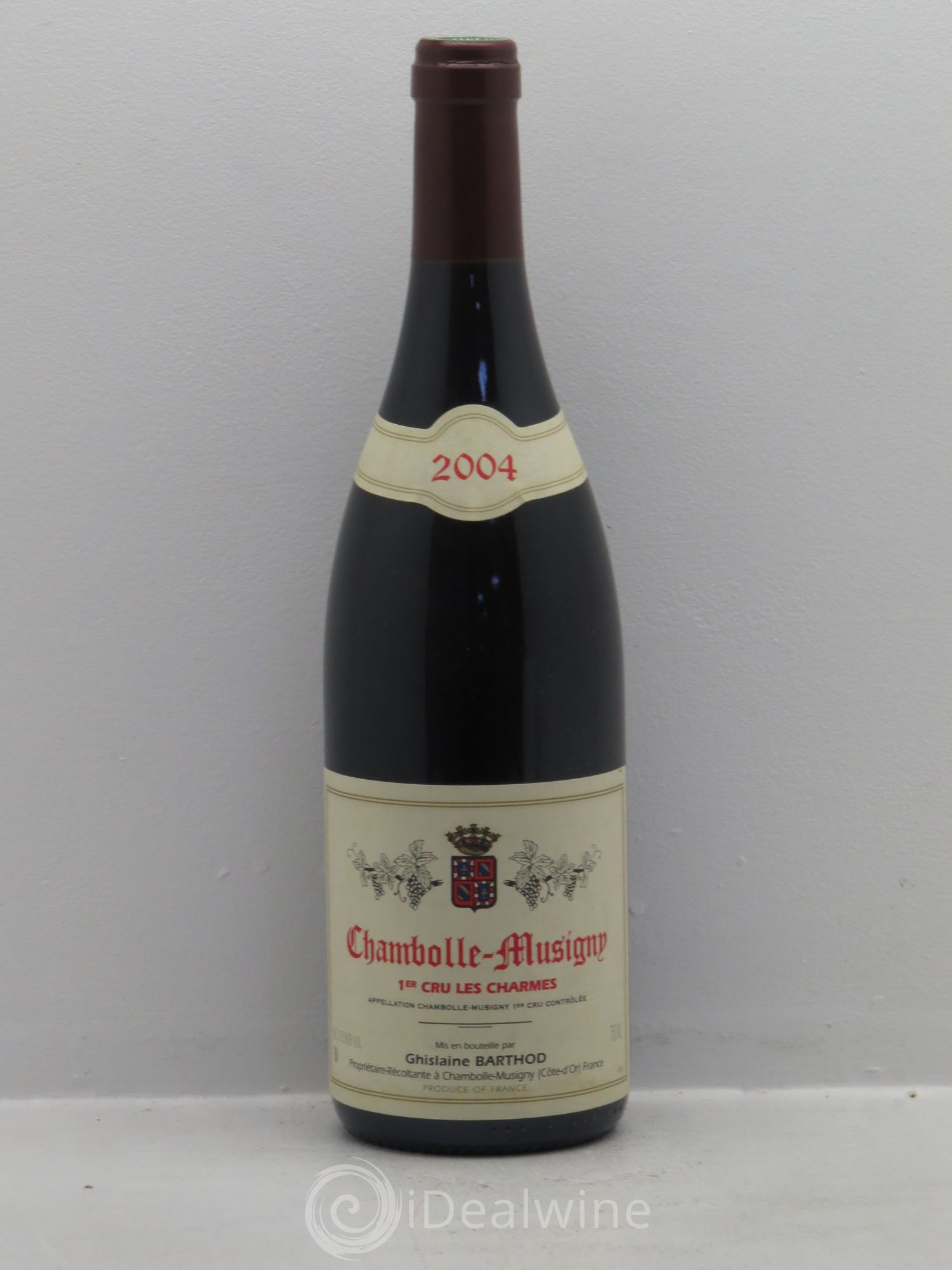 Chambolle-Musigny 1er Cru Les Charmes Ghislaine Barthod 2004 - Lot de 1 bouteille - 0