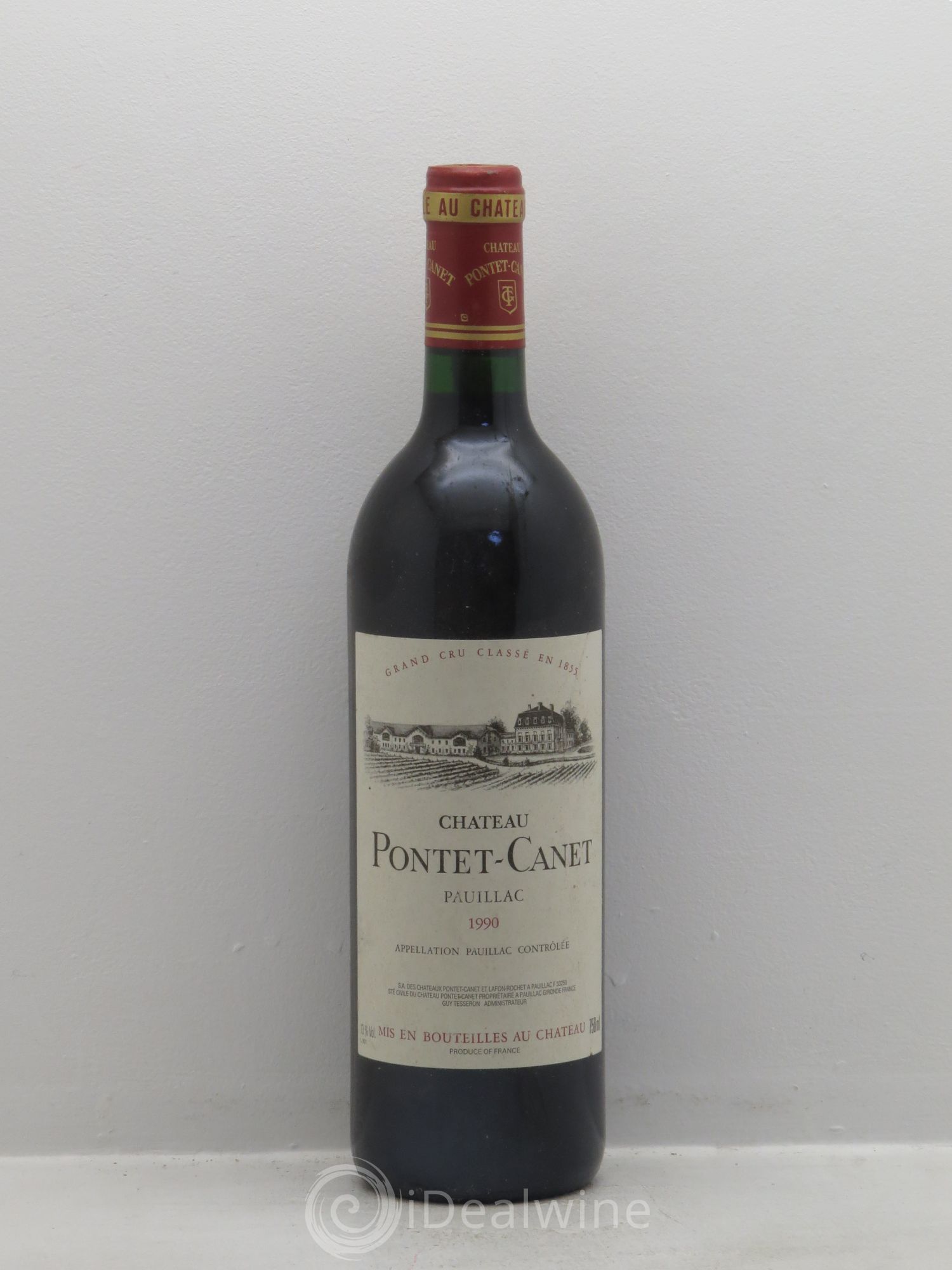 Château Pontet Canet 5ème Grand Cru Classé 1990 - Lot de 1 bouteille - 0