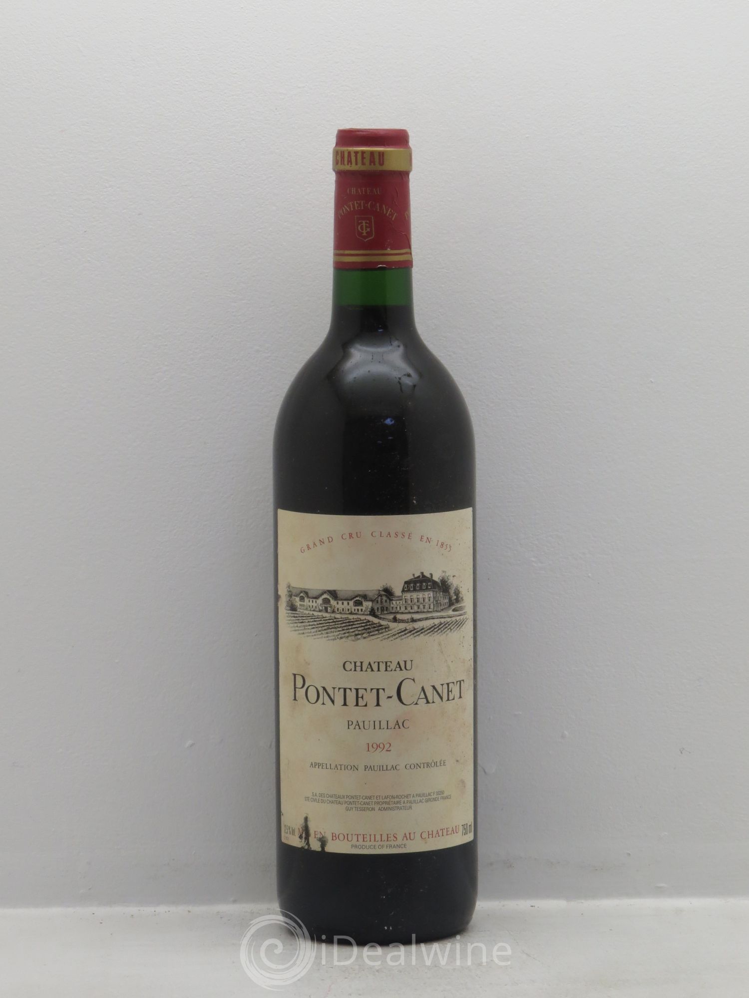 Château Pontet Canet 5ème Grand Cru Classé 1992 - Lot de 1 bouteille - 0