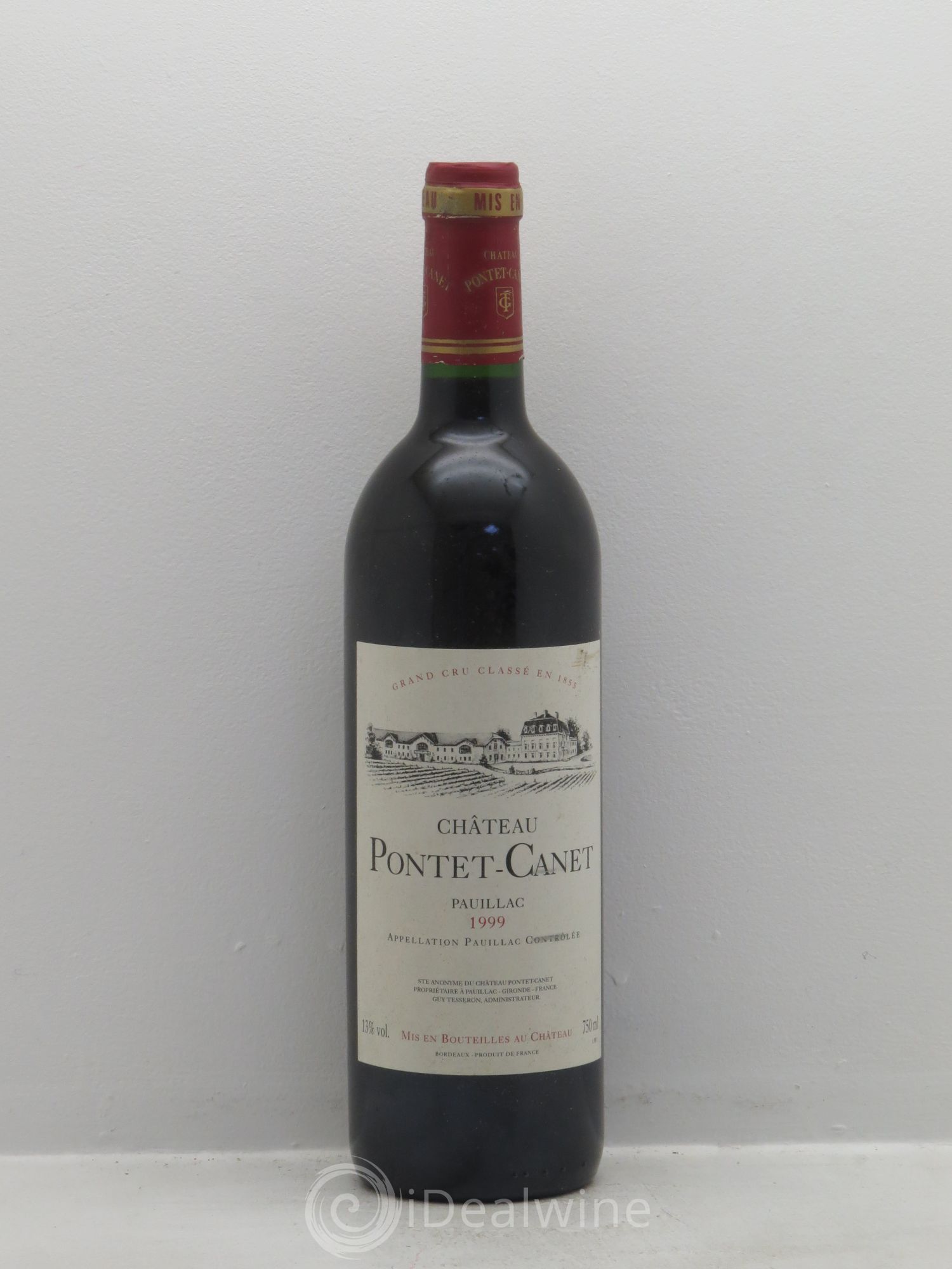 Château Pontet Canet 5ème Grand Cru Classé 1999 - Lot de 1 bouteille - 0