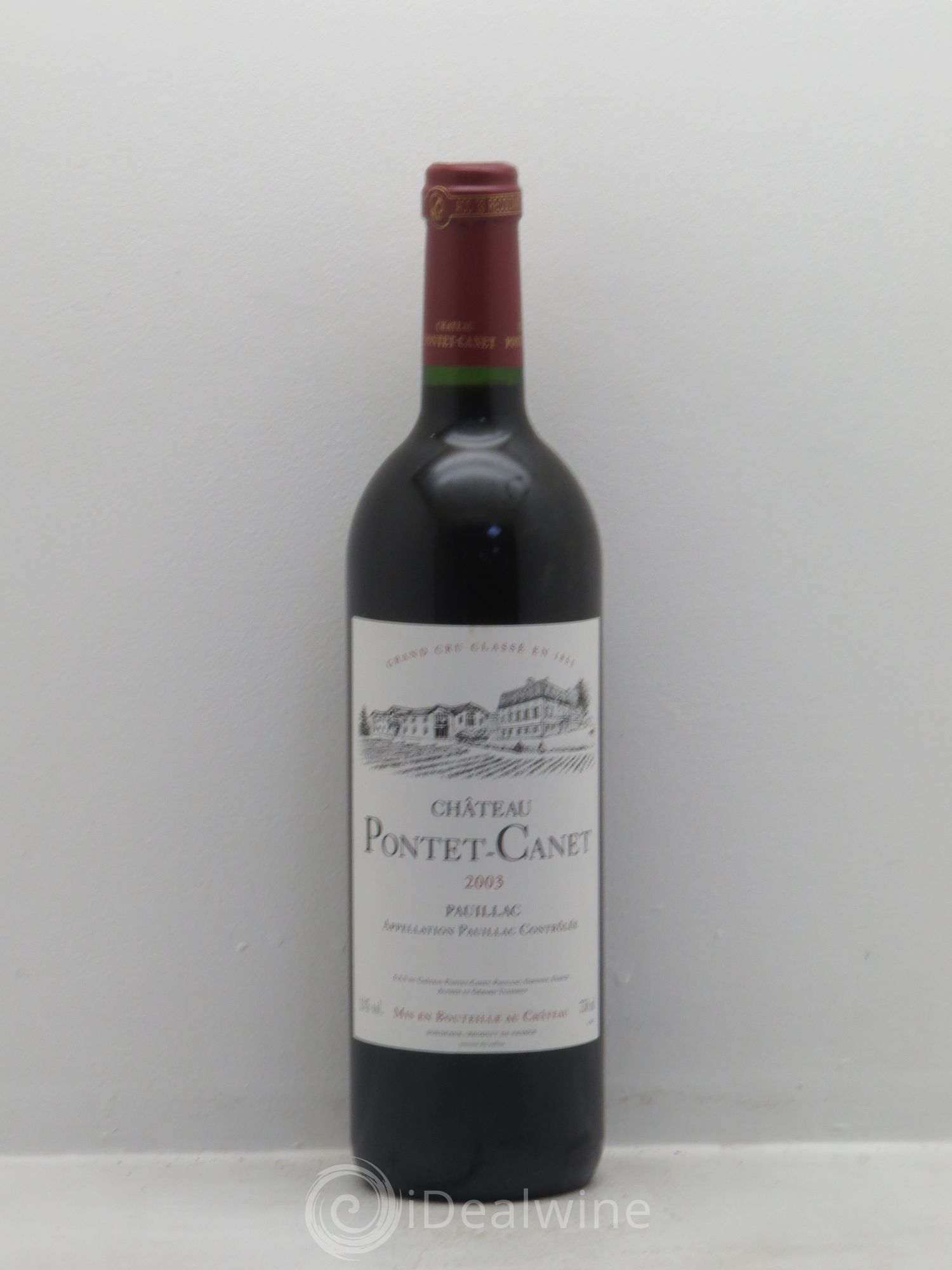Château Pontet Canet 5ème Grand Cru Classé 2003 - Lot de 1 bouteille - 0