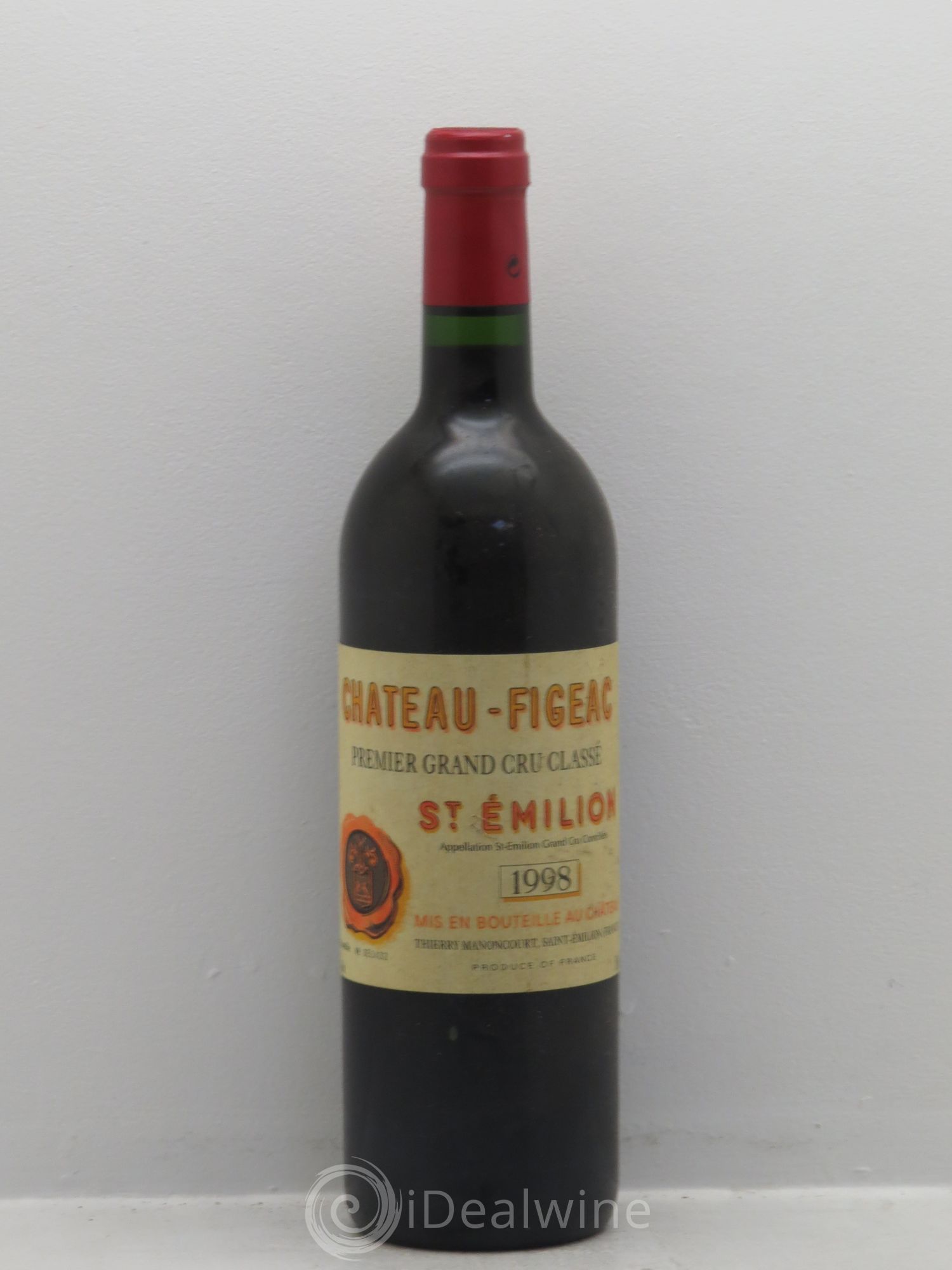 Château Figeac 1er Grand Cru Classé A 1998 - Lot de 1 bouteille - 0