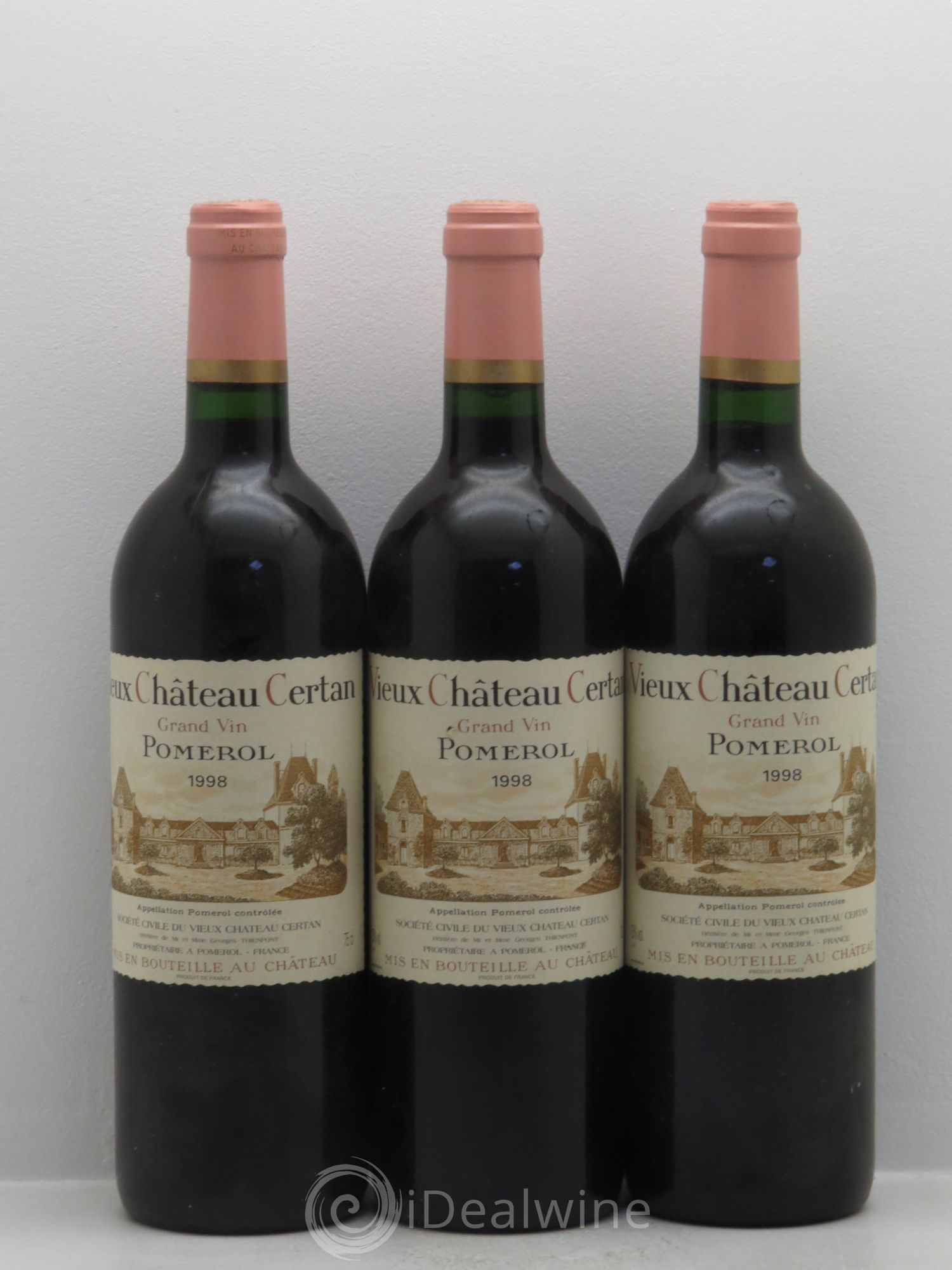 Vieux Château Certan 1998 - Lot de 3 bouteilles - 0
