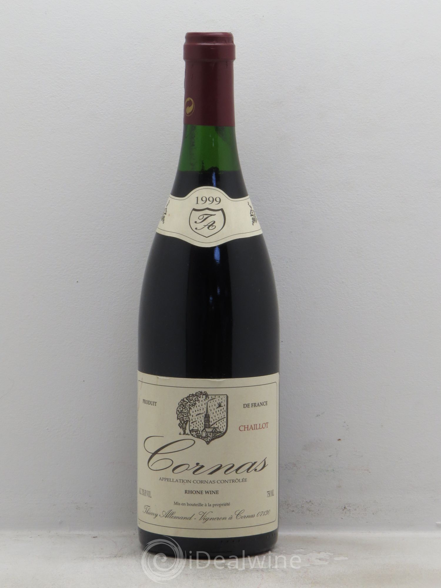 Cornas Chaillot Thierry Allemand 1999 - Lot de 1 bouteille - 0