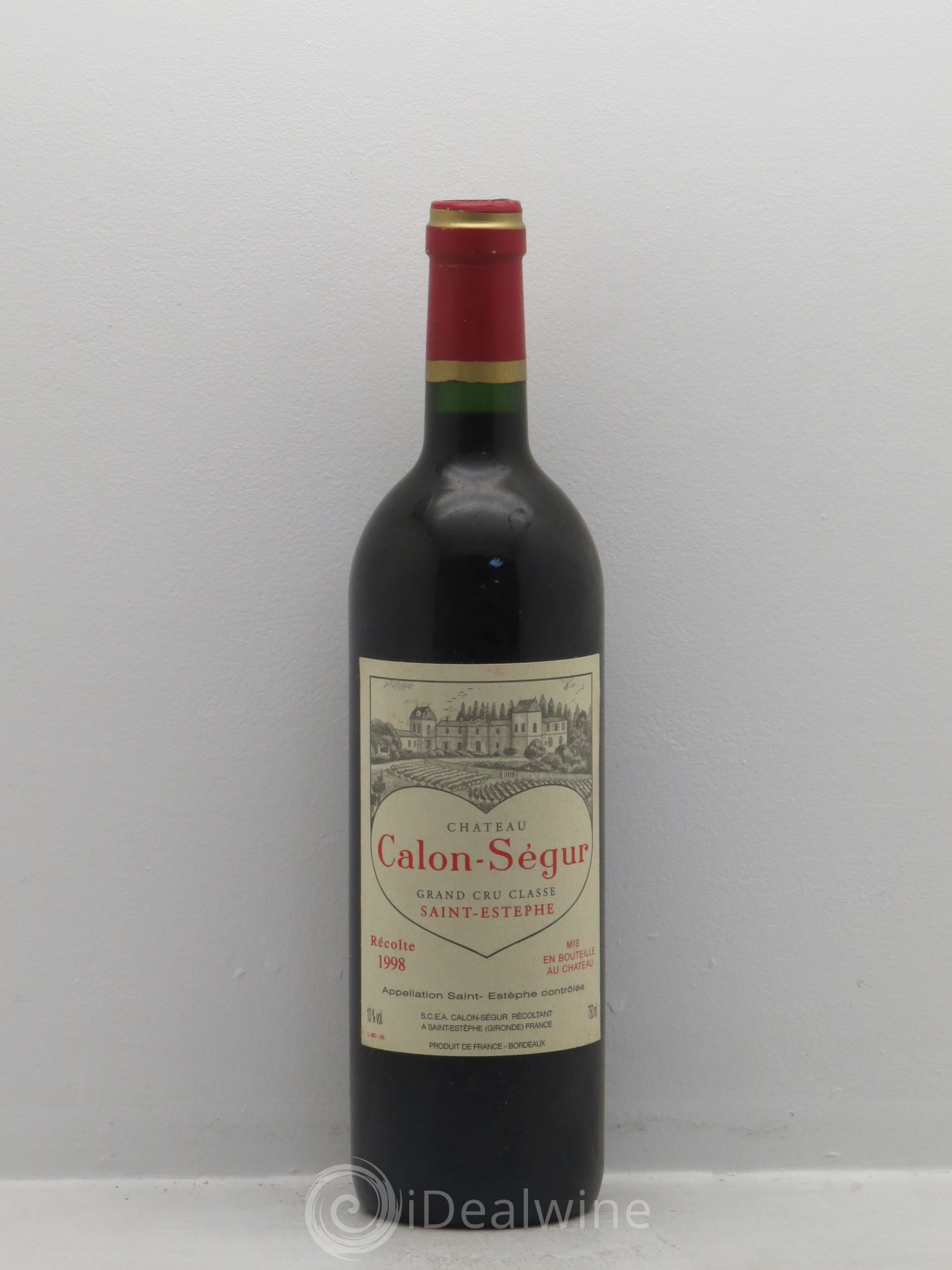 Château Calon Ségur 3ème Grand Cru Classé 1998 - Lot de 1 bouteille - 0