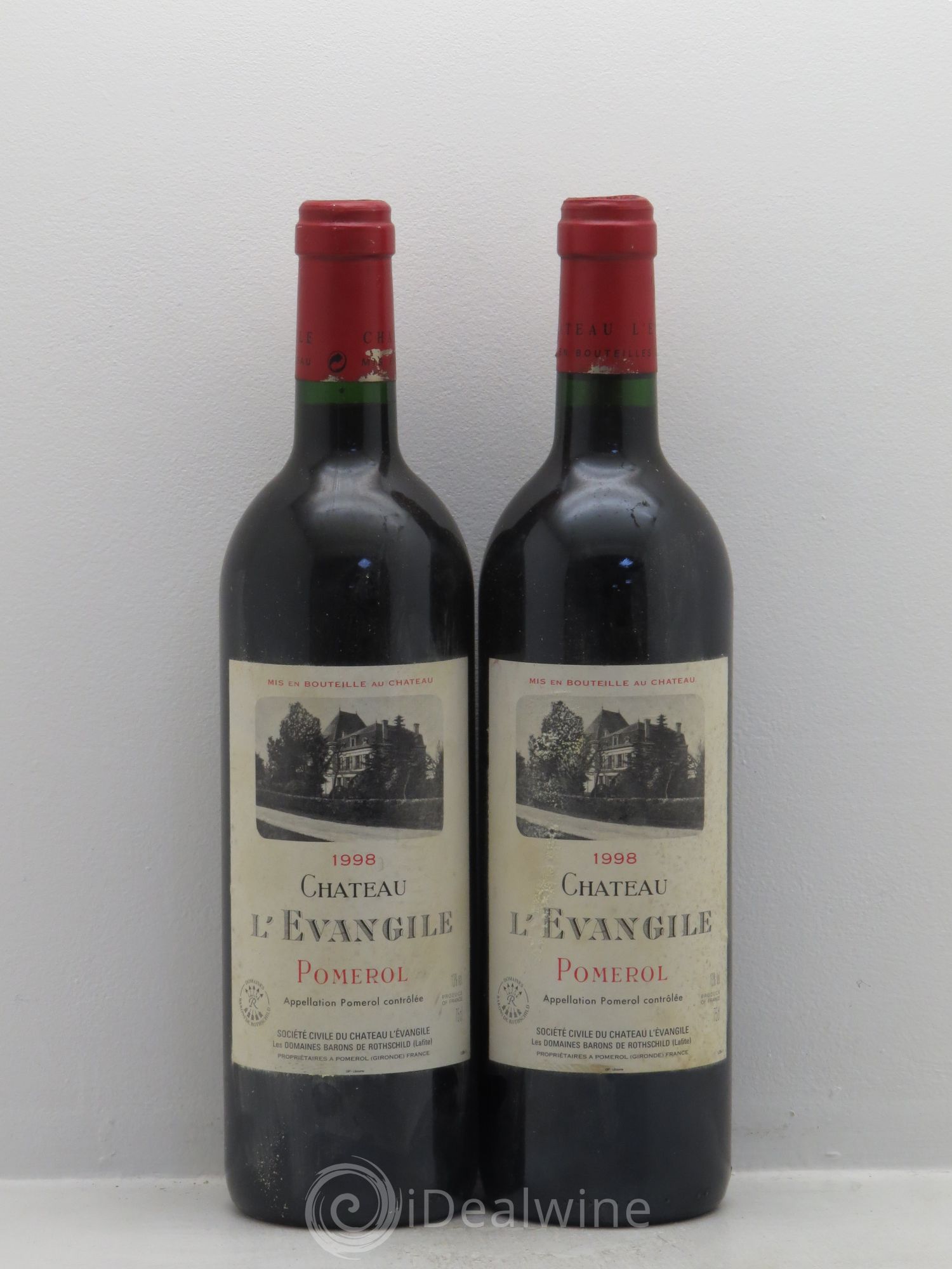 Château l' Évangile 1998 - Lot de 2 bouteilles - 0