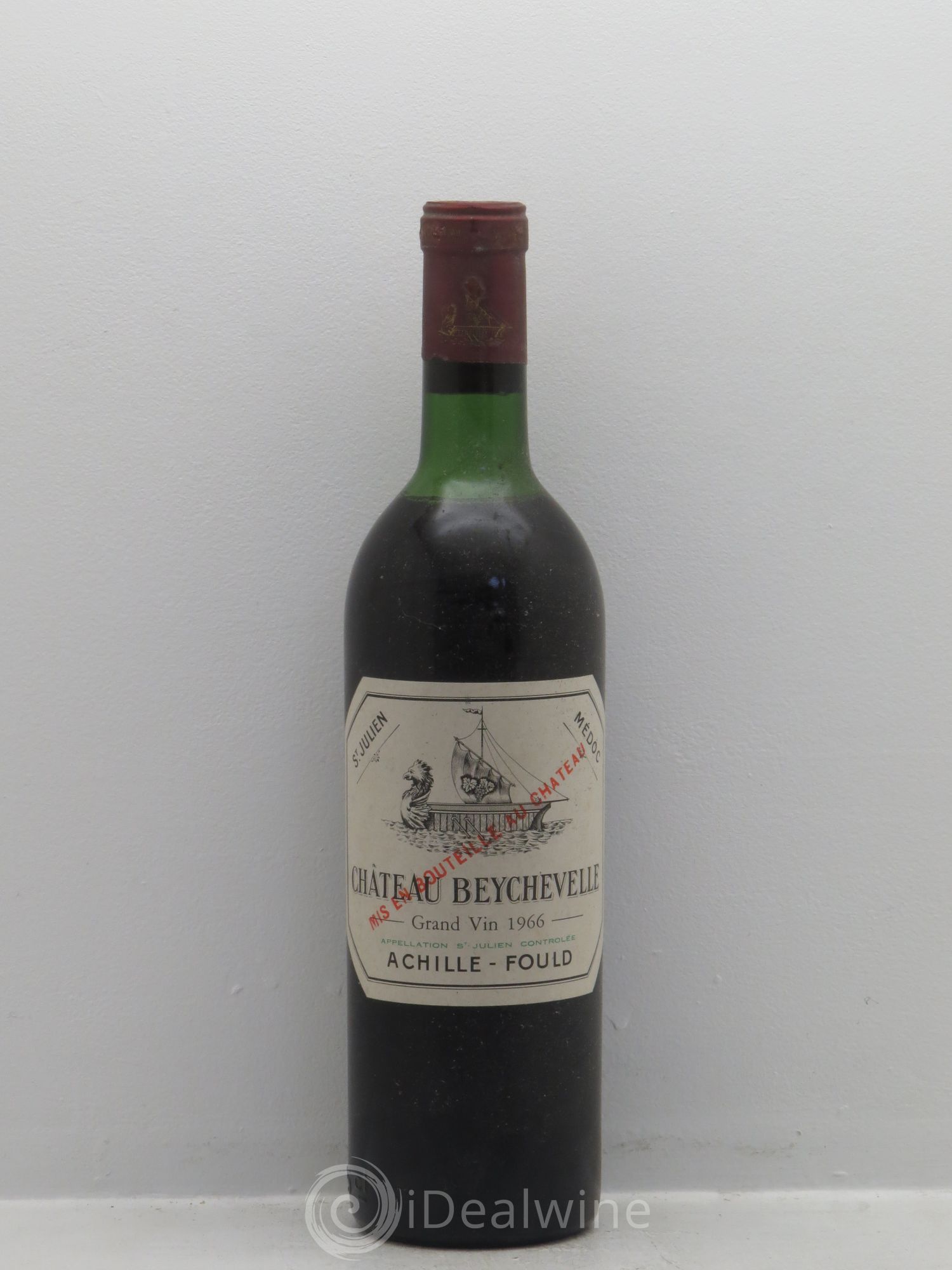 Château Beychevelle 4ème Grand Cru Classé 1966 - Lot de 1 bouteille - 0