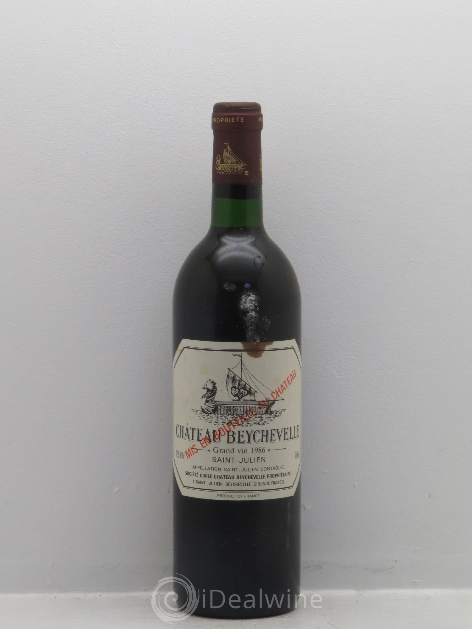 Château Beychevelle 4ème Grand Cru Classé 1986 - Lot de 1 bouteille - 0