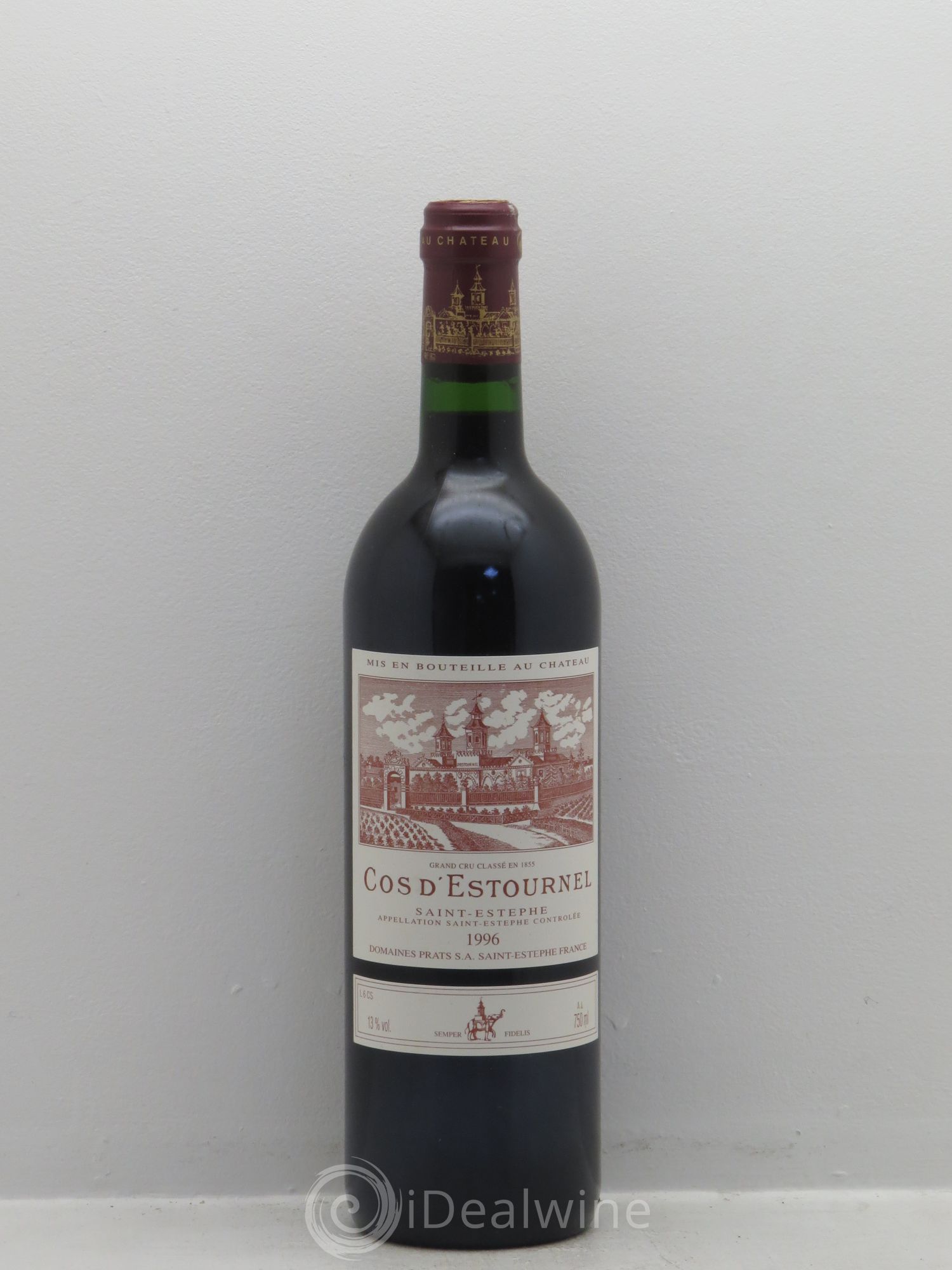 Cos d'Estournel 2ème Grand Cru Classé 1996 - Lot de 1 bouteille - 0
