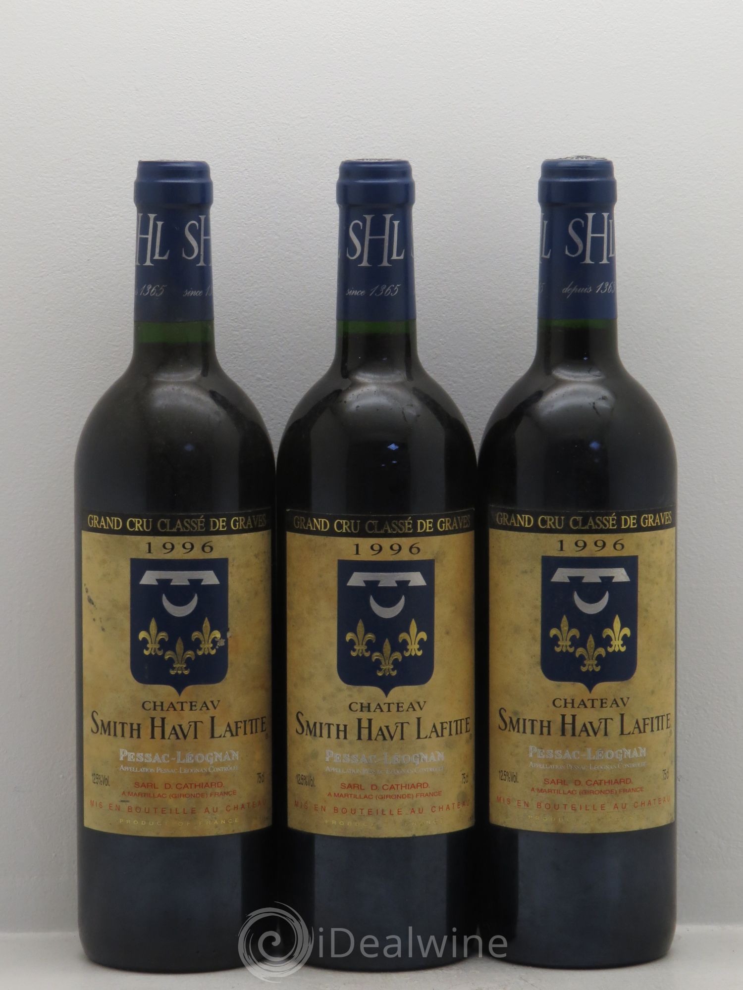 Château Smith Haut Lafitte Cru Classé de Graves 1996 - Lot de 3 bouteilles - 0