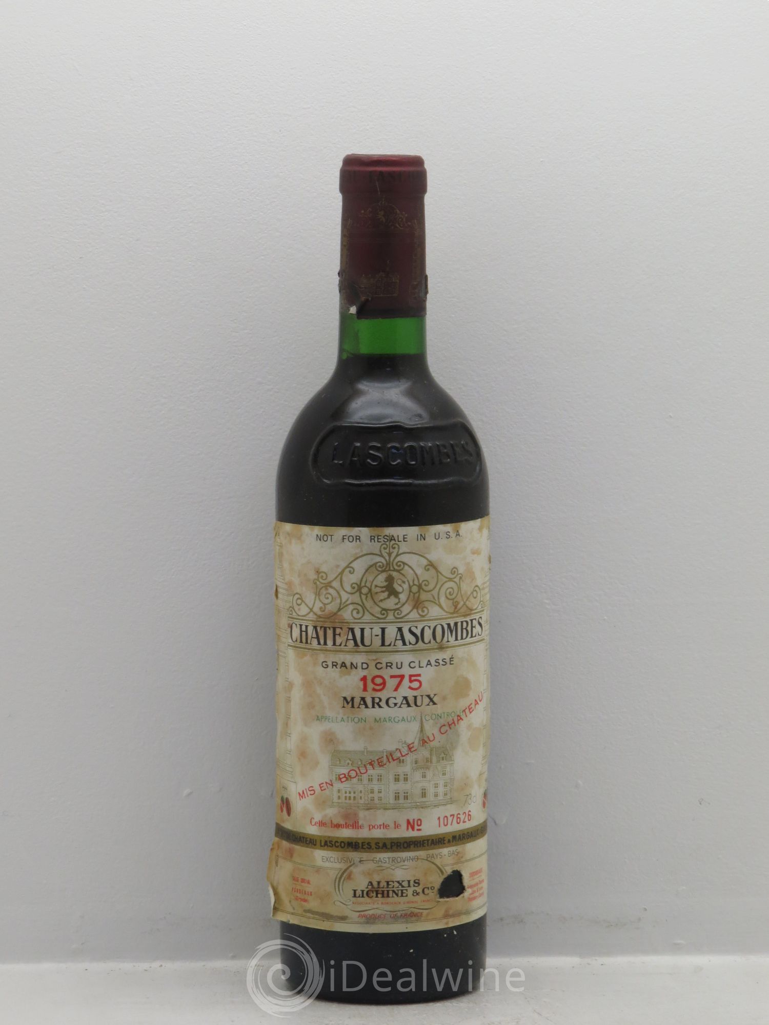 Château Lascombes 2ème Grand Cru Classé 1975 - Lot de 1 bouteille - 0