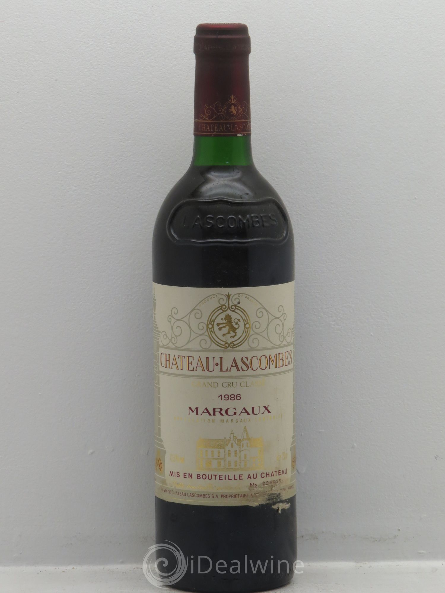 Château Lascombes 2ème Grand Cru Classé 1986 - Lot de 1 bouteille - 0