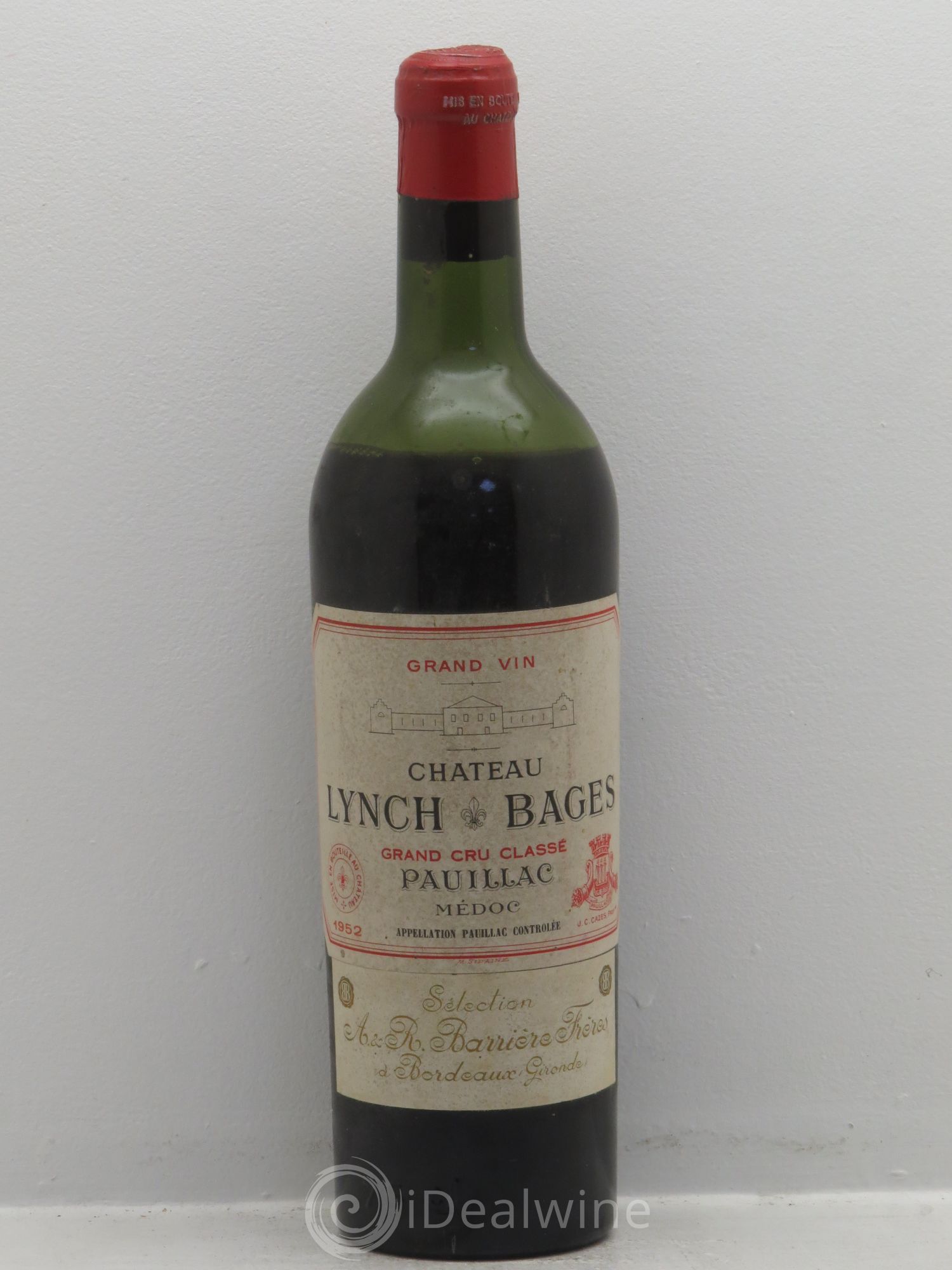 Château Lynch Bages 5ème Grand Cru Classé 1952 - Lot de 1 bouteille - 0