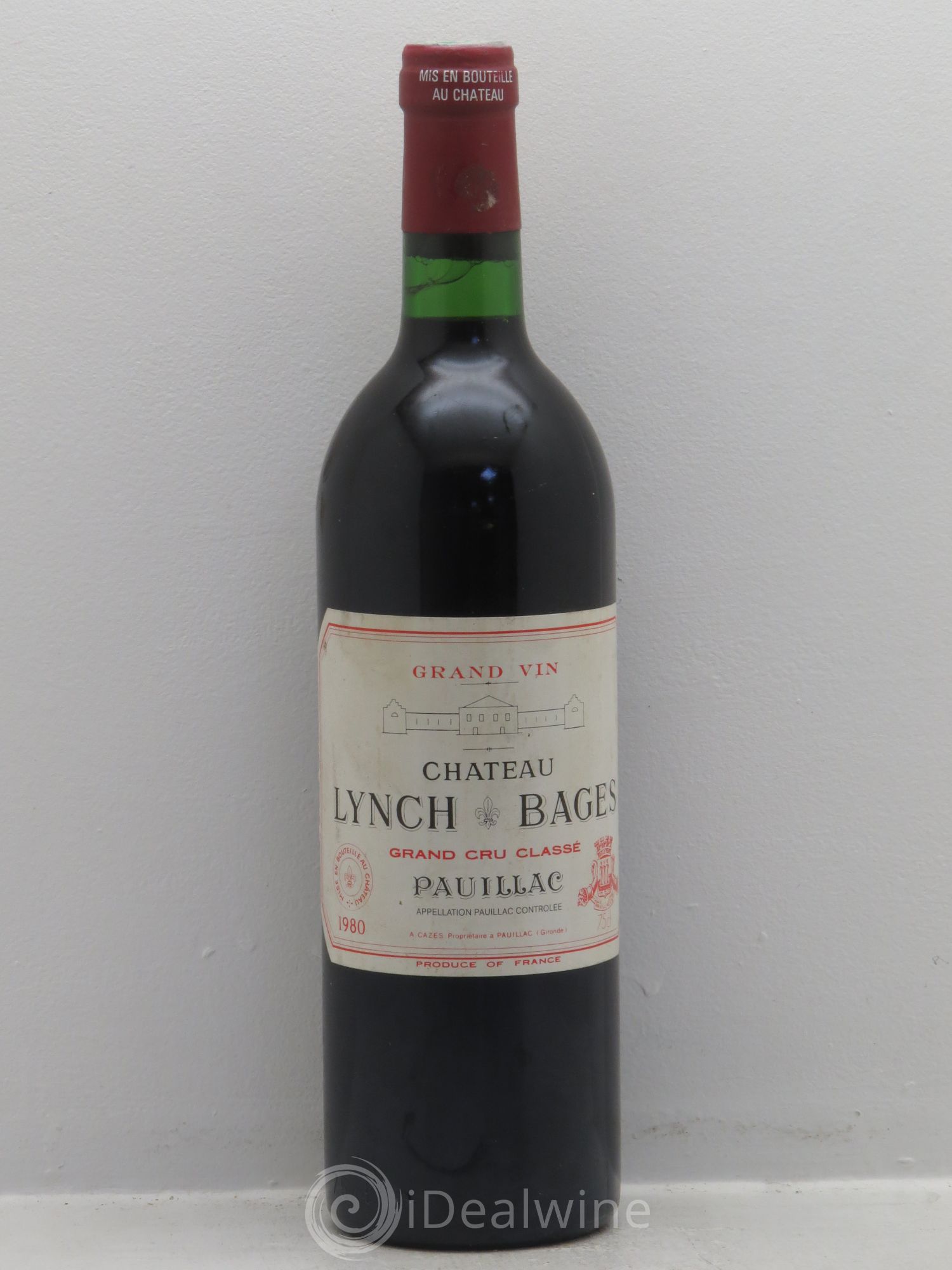 Château Lynch Bages 5ème Grand Cru Classé 1980 - Lot de 1 bouteille - 0