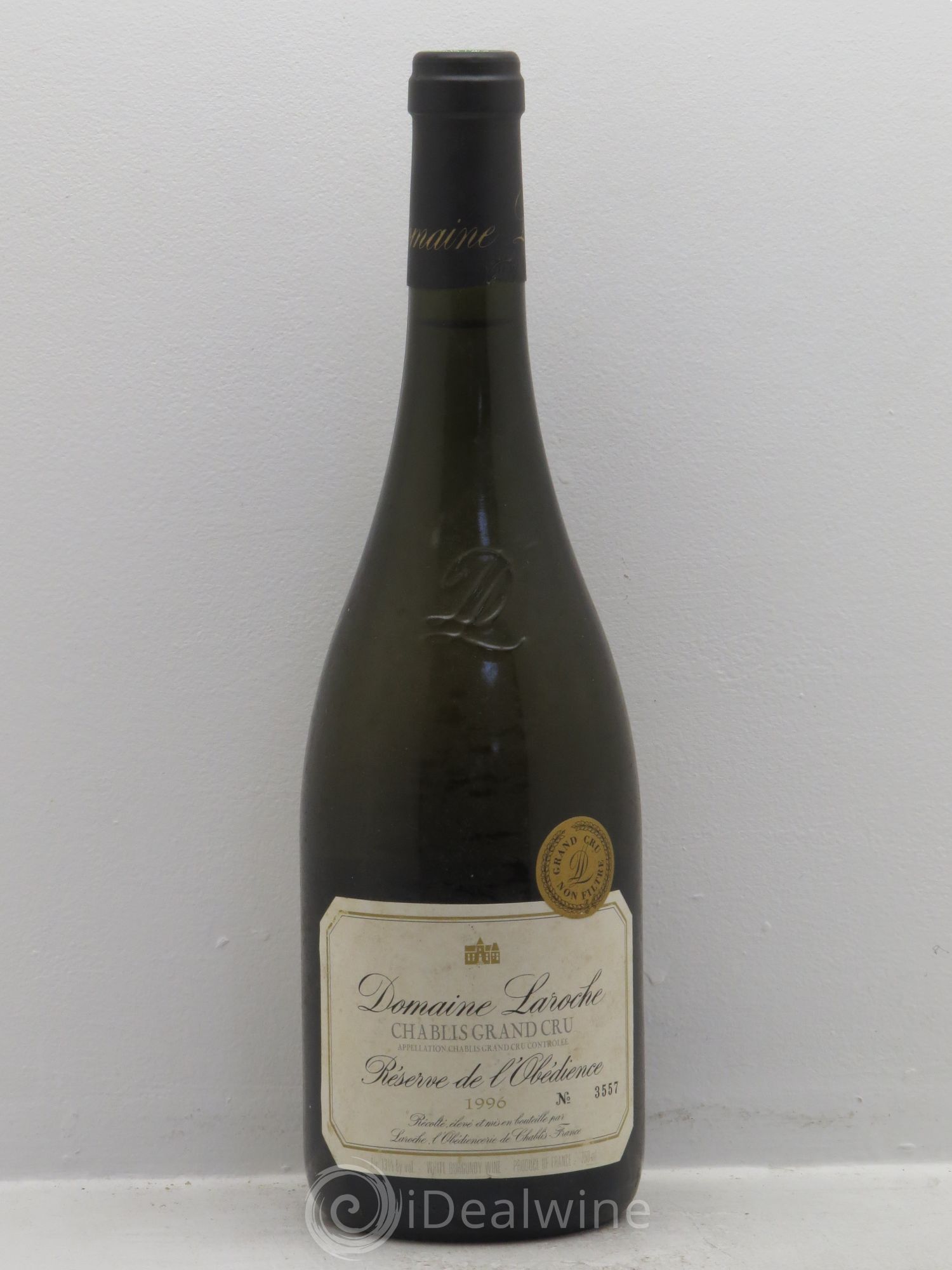 Chablis Grand Cru Les Blanchots - Réserve de l'Obédience Domaine Laroche 1996 - Lot de 1 bouteille - 0