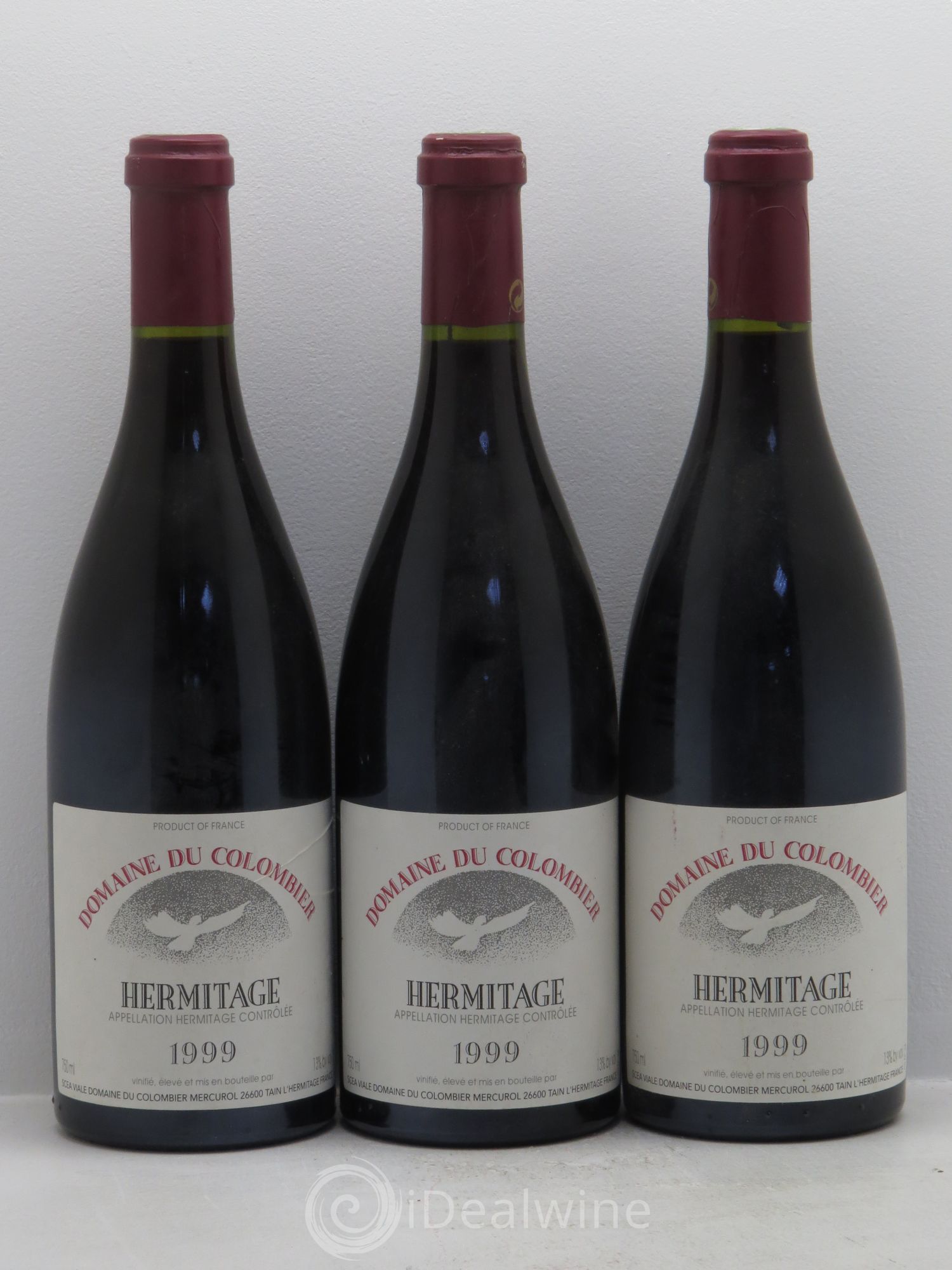Hermitage Colombier (Domaine du) 1999 - Lot de 3 bouteilles - 0