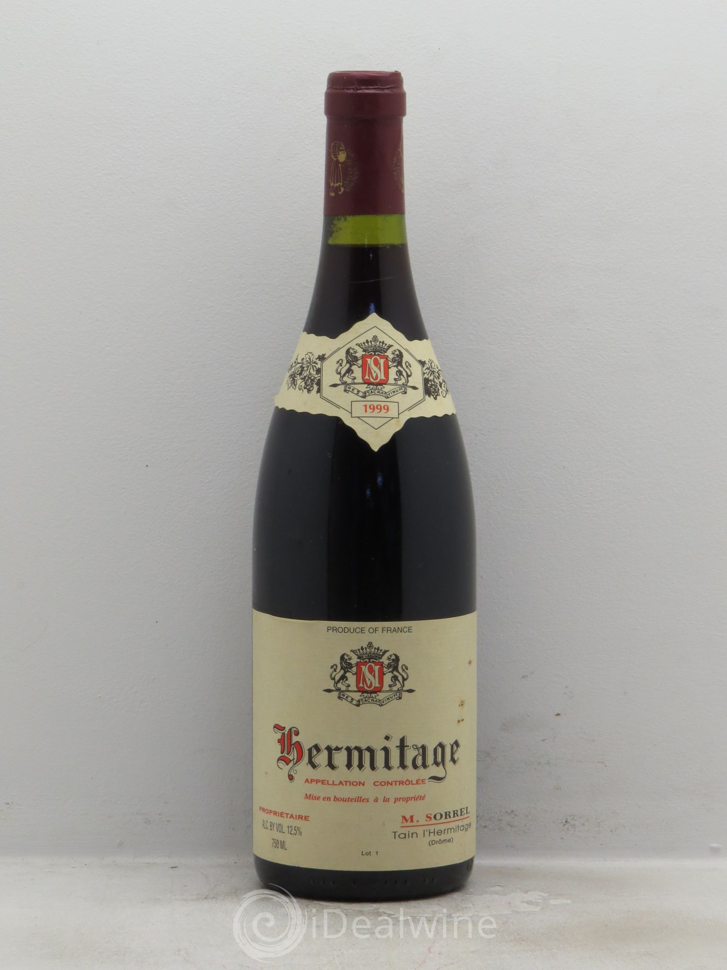 Hermitage Marc Sorrel 1999 - Lot de 1 bouteille - 0