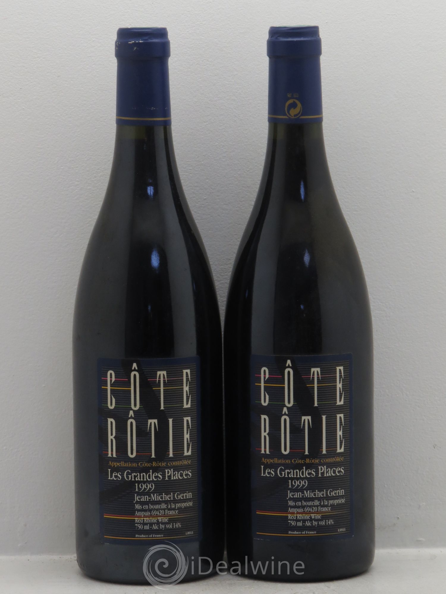 Côte-Rôtie Les Grandes Places Jean-Michel Gerin 1999 - Lot de 2 bouteilles - 0