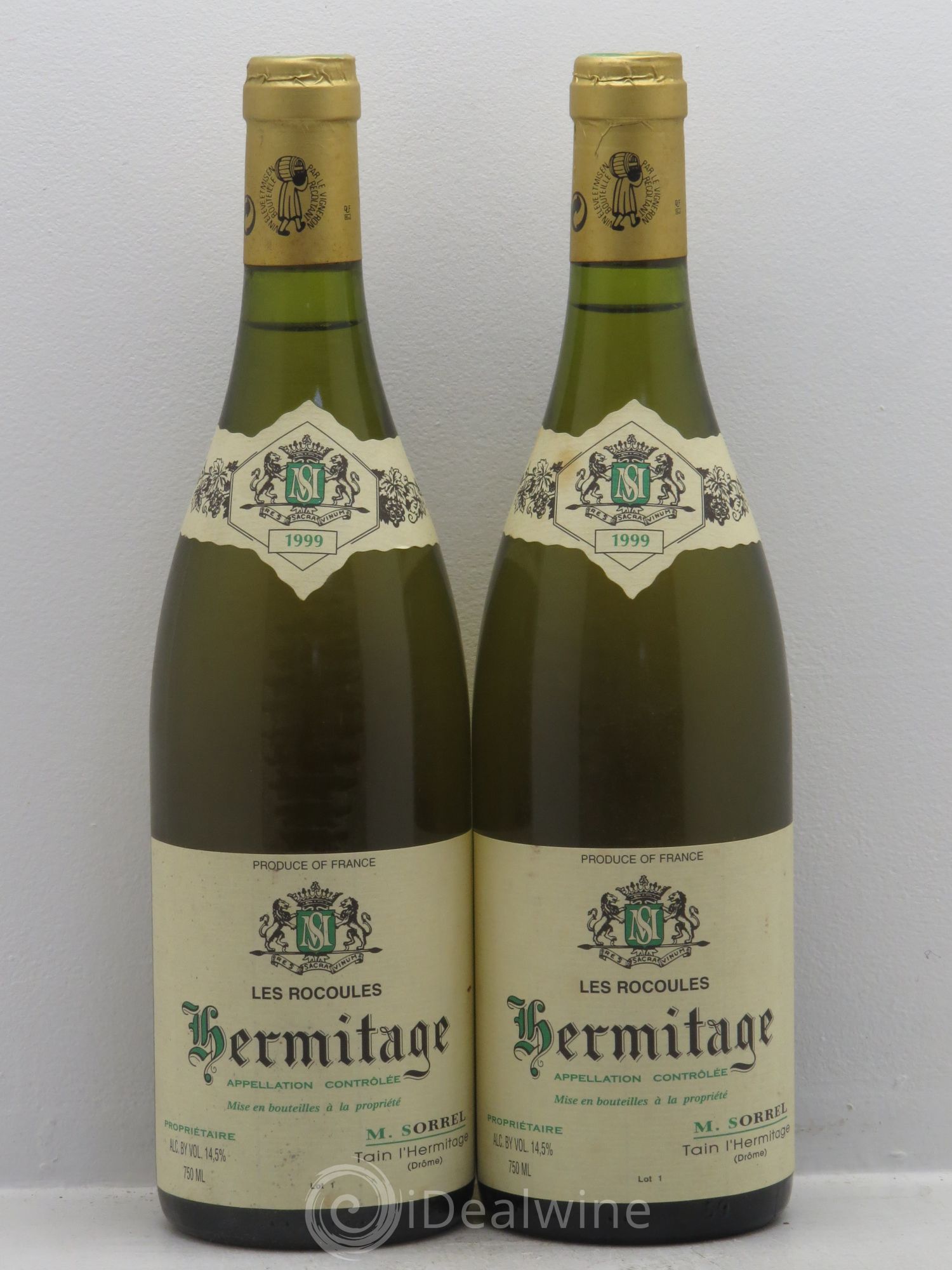 Hermitage Les Rocoules Marc Sorrel 1999 - Lot de 2 bouteilles - 0