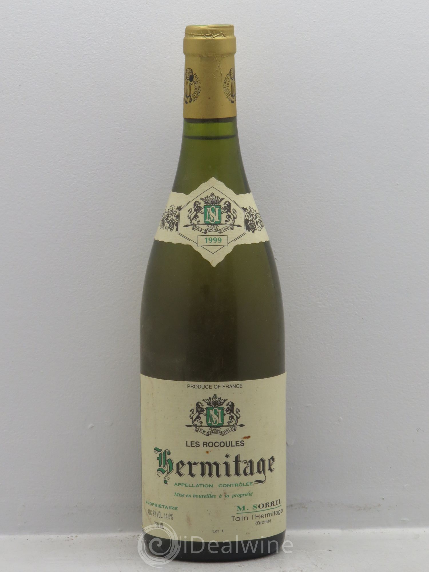 Hermitage Les Rocoules Marc Sorrel 1999 - Lot de 1 bouteille - 0
