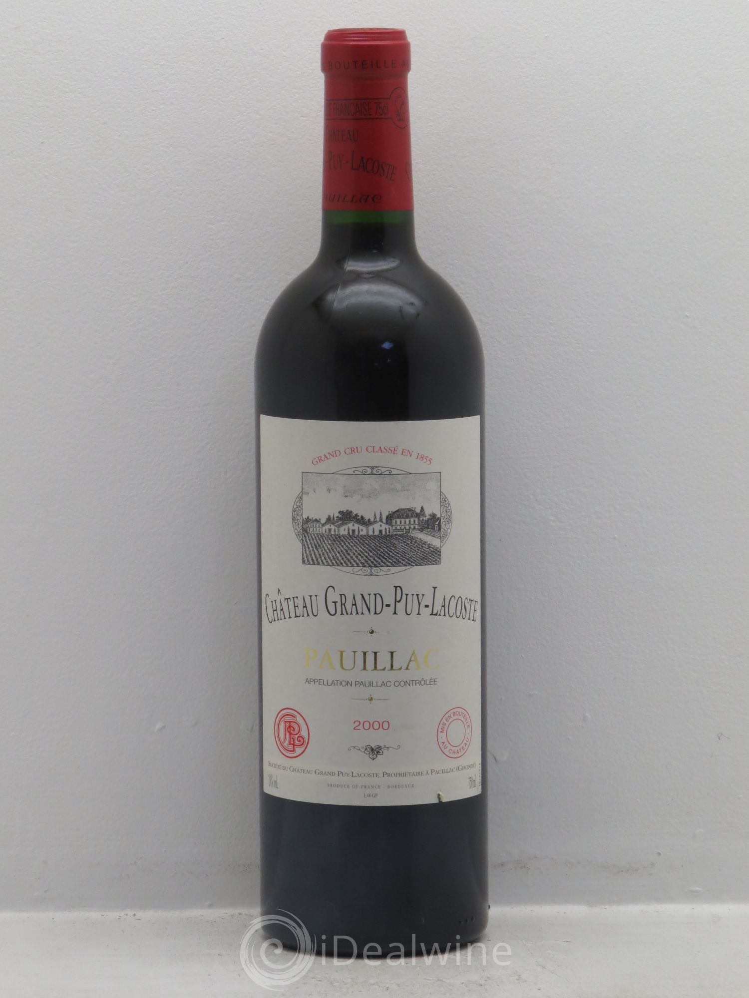 Château Grand Puy Lacoste 5ème Grand Cru Classé 2000 - Lot de 12 bouteilles - 0