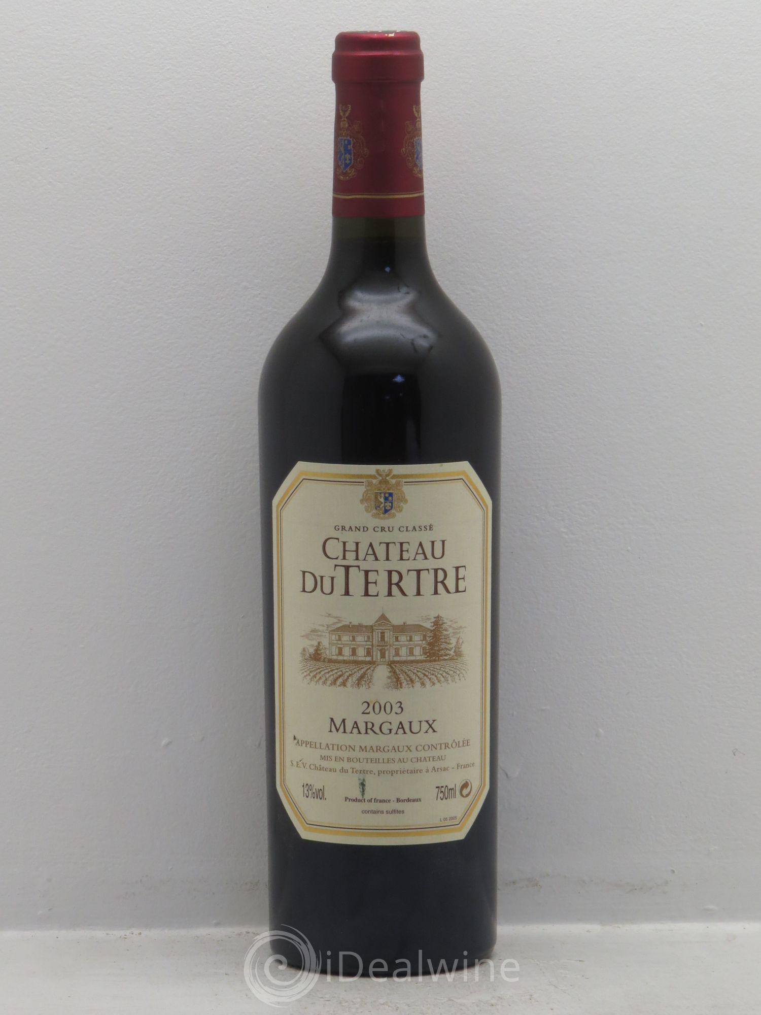 Château du Tertre 5ème Grand Cru Classé 2003 - Lot de 1 bouteille - 0