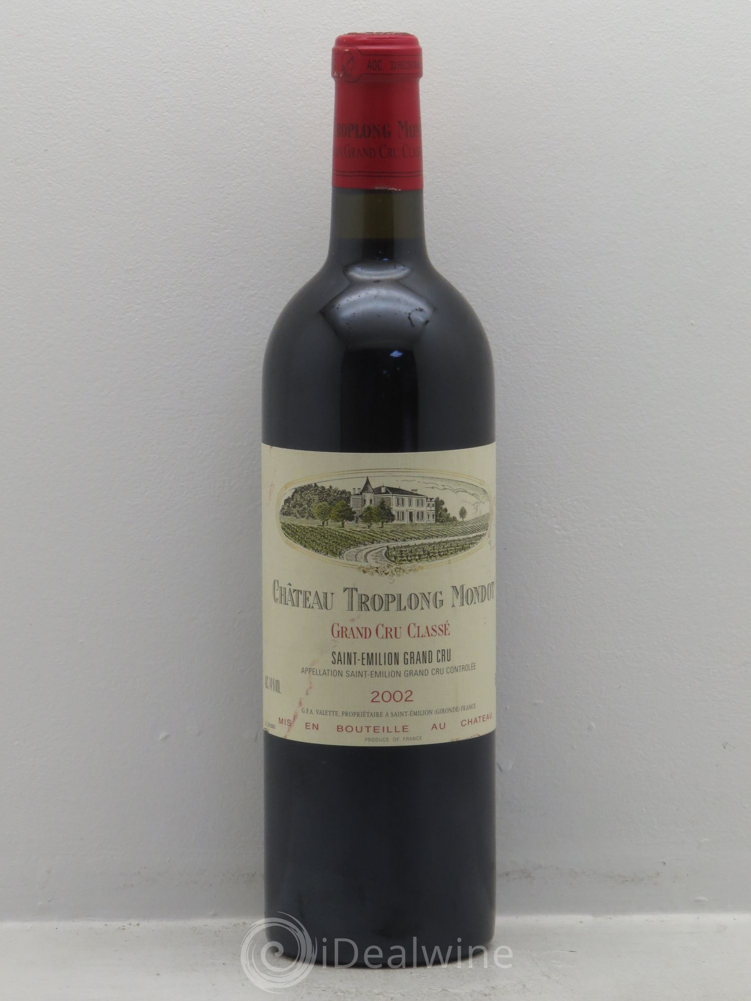 Château Troplong Mondot 1er Grand Cru Classé B 2002 - Lot de 1 bouteille - 0