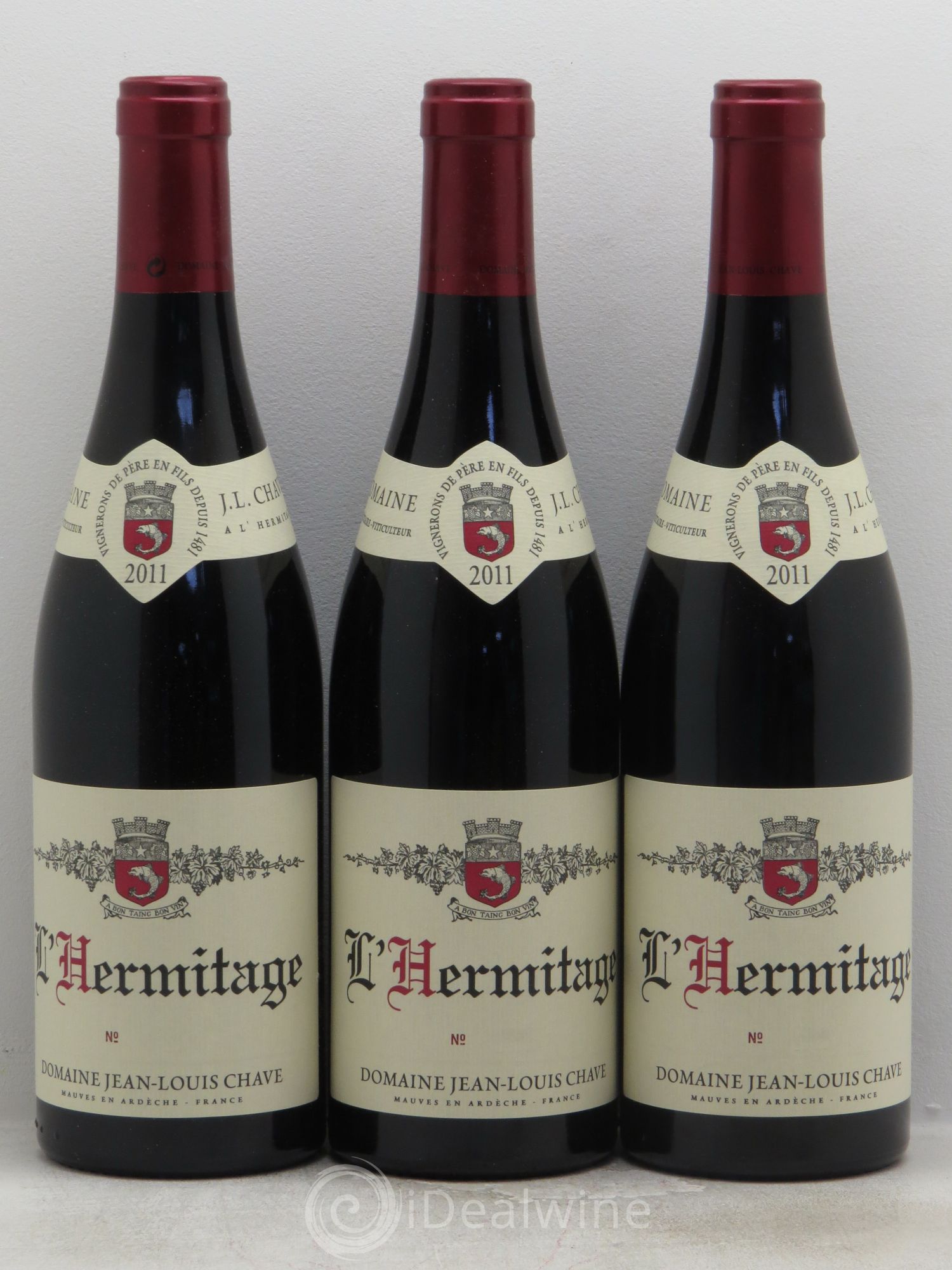 Hermitage Jean-Louis Chave 2011 - Lot de 3 bouteilles - 0