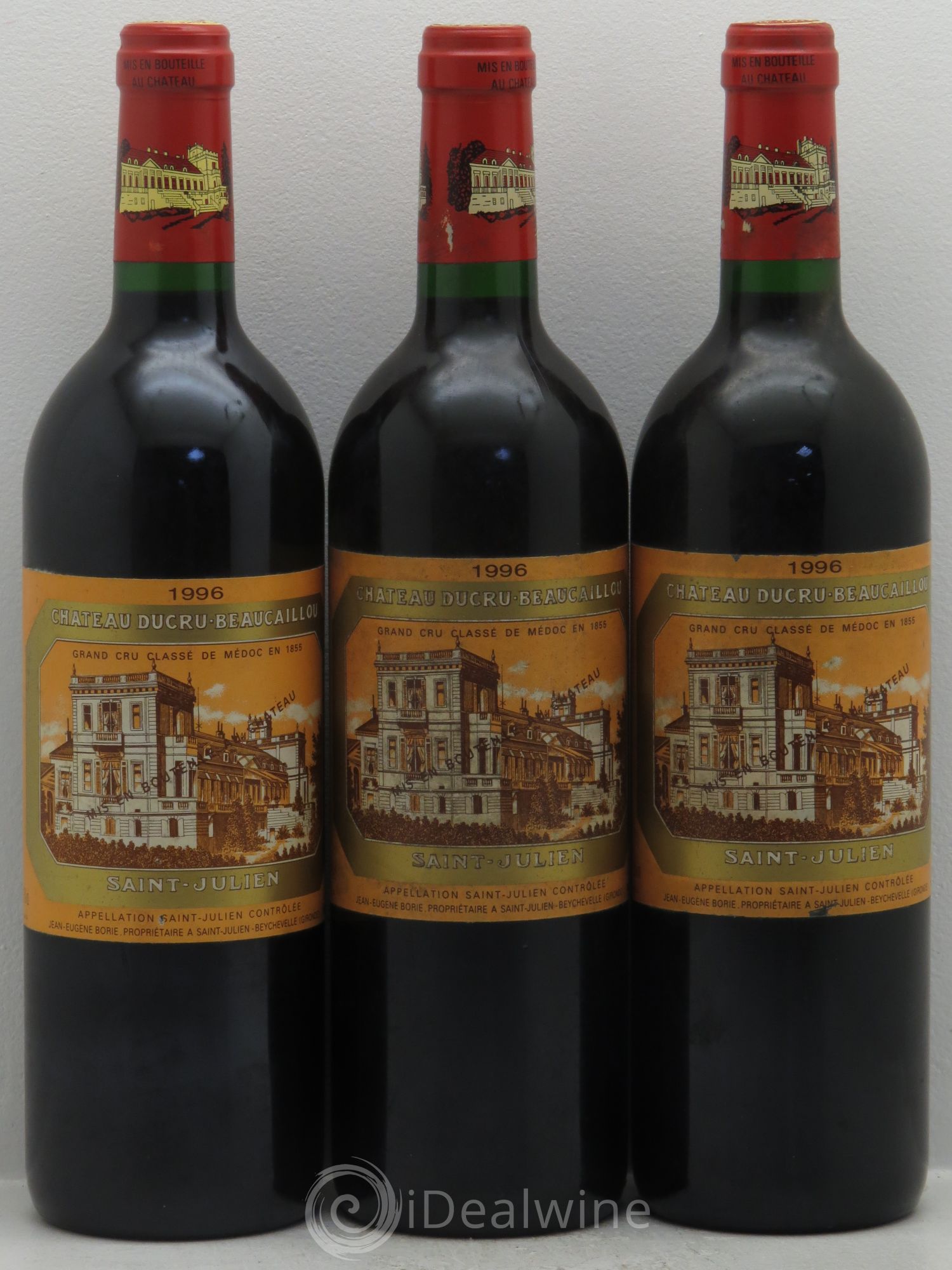 Château Ducru Beaucaillou 2ème Grand Cru Classé 1996 - Lot de 3 bouteilles - 0