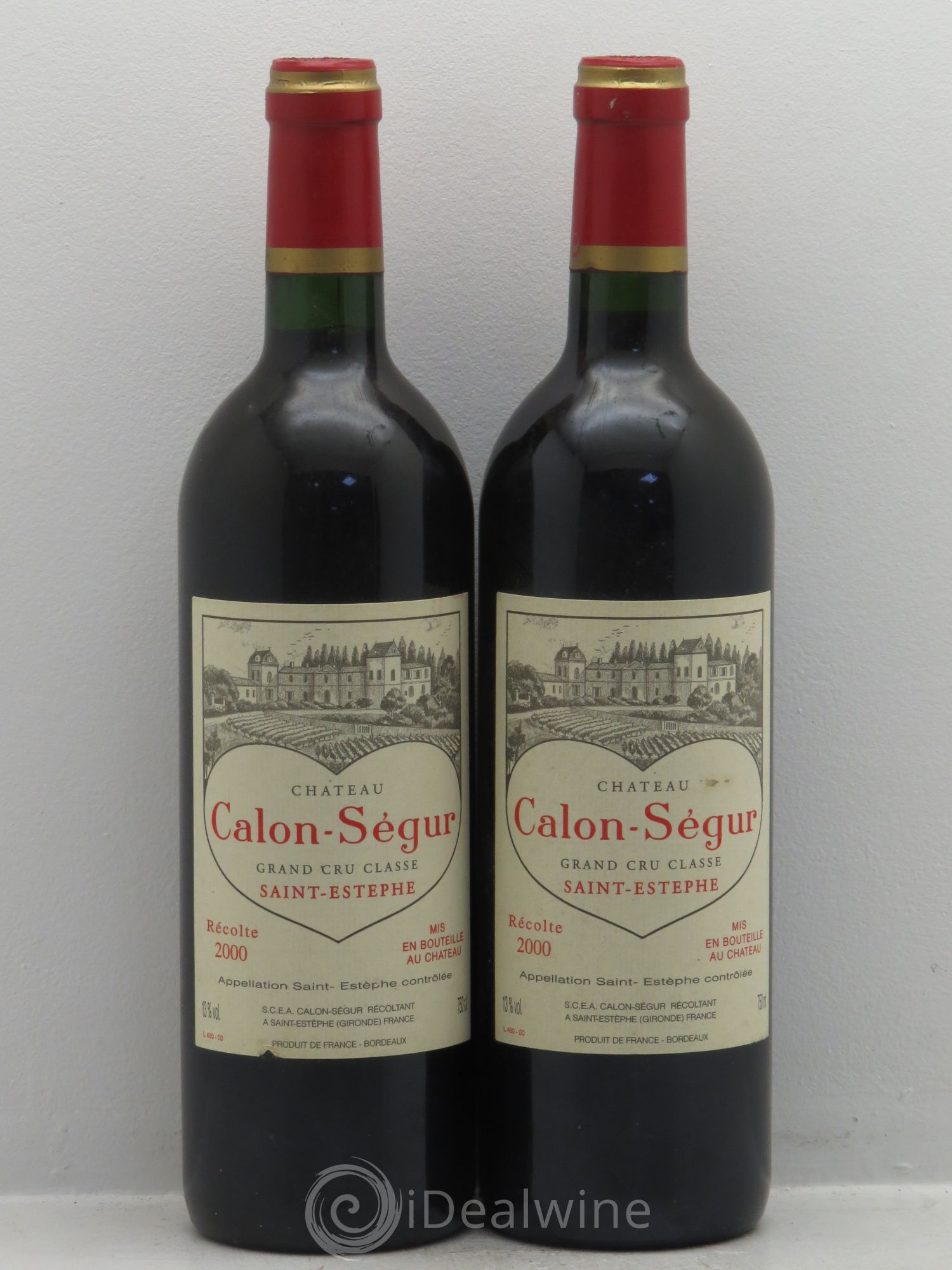 Château Calon Ségur 3ème Grand Cru Classé 2000 - Lot de 2 bouteilles - 0