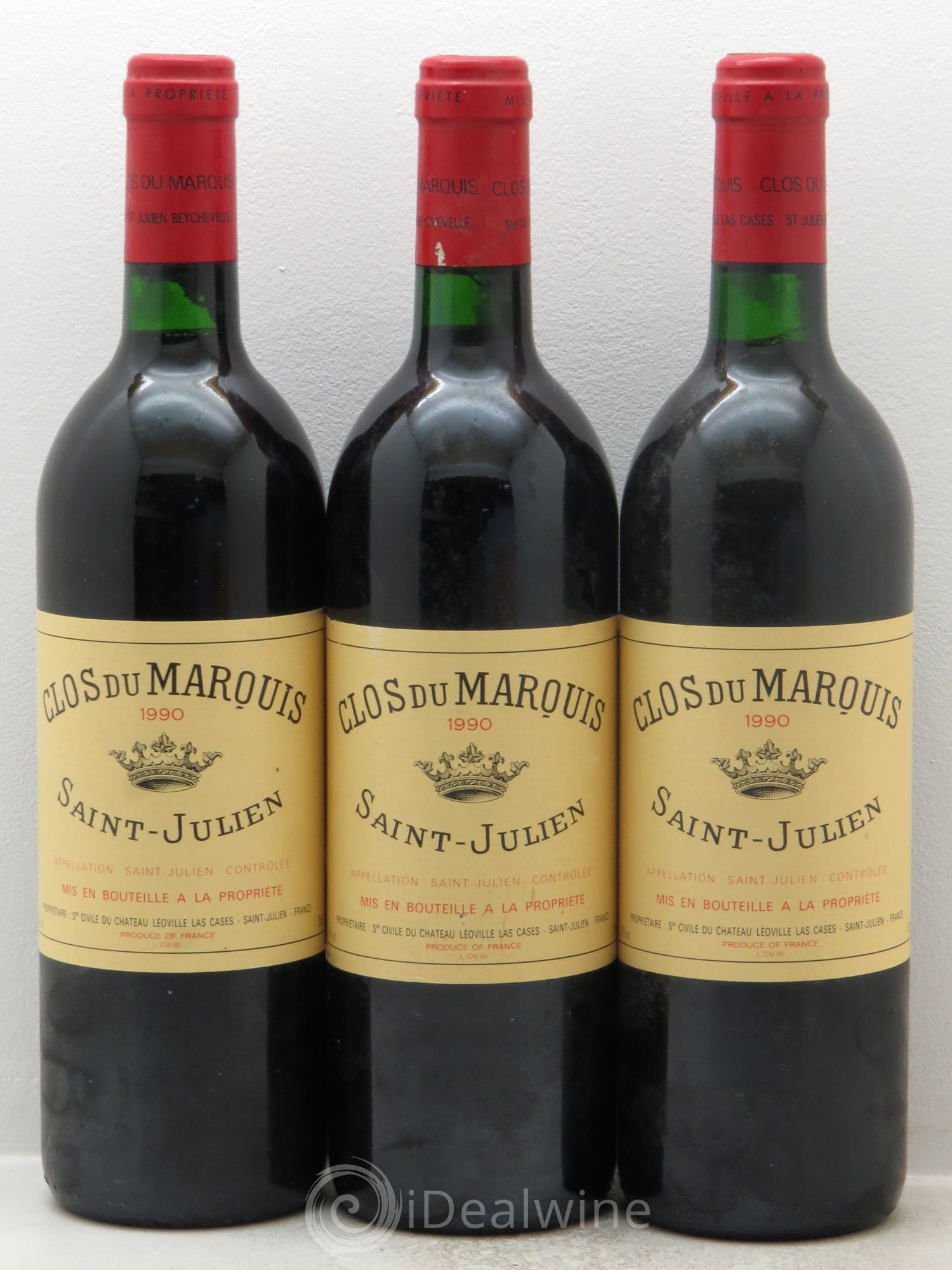 Clos du Marquis 1990 - Lot de 3 bouteilles - 0