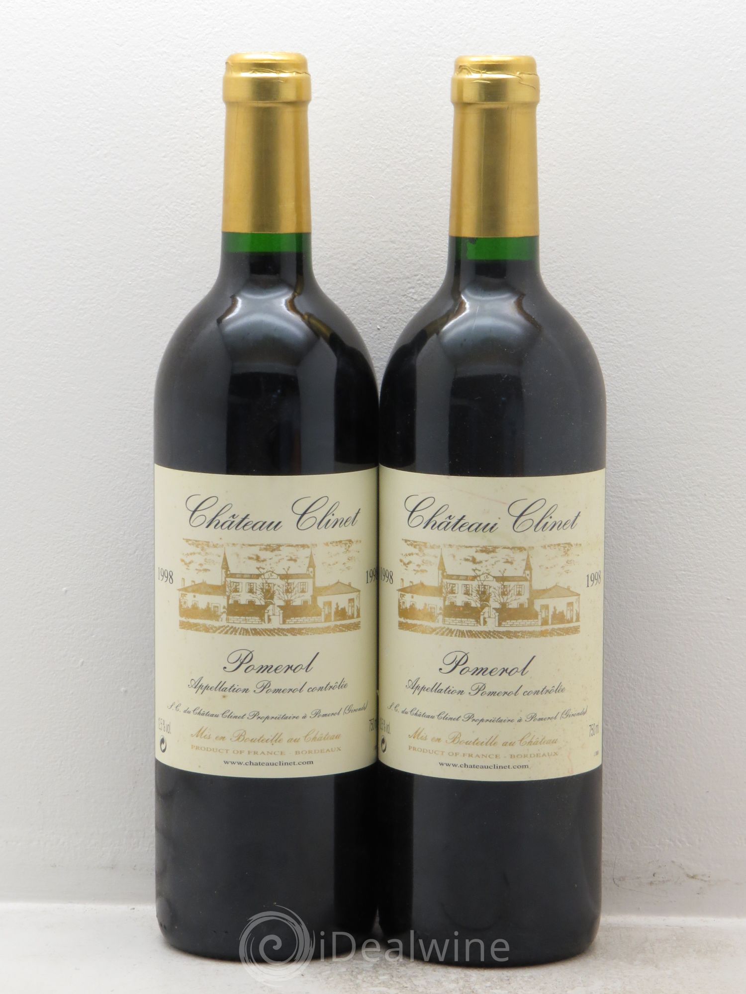 Château Clinet 1998 - Lot de 2 bouteilles - 0