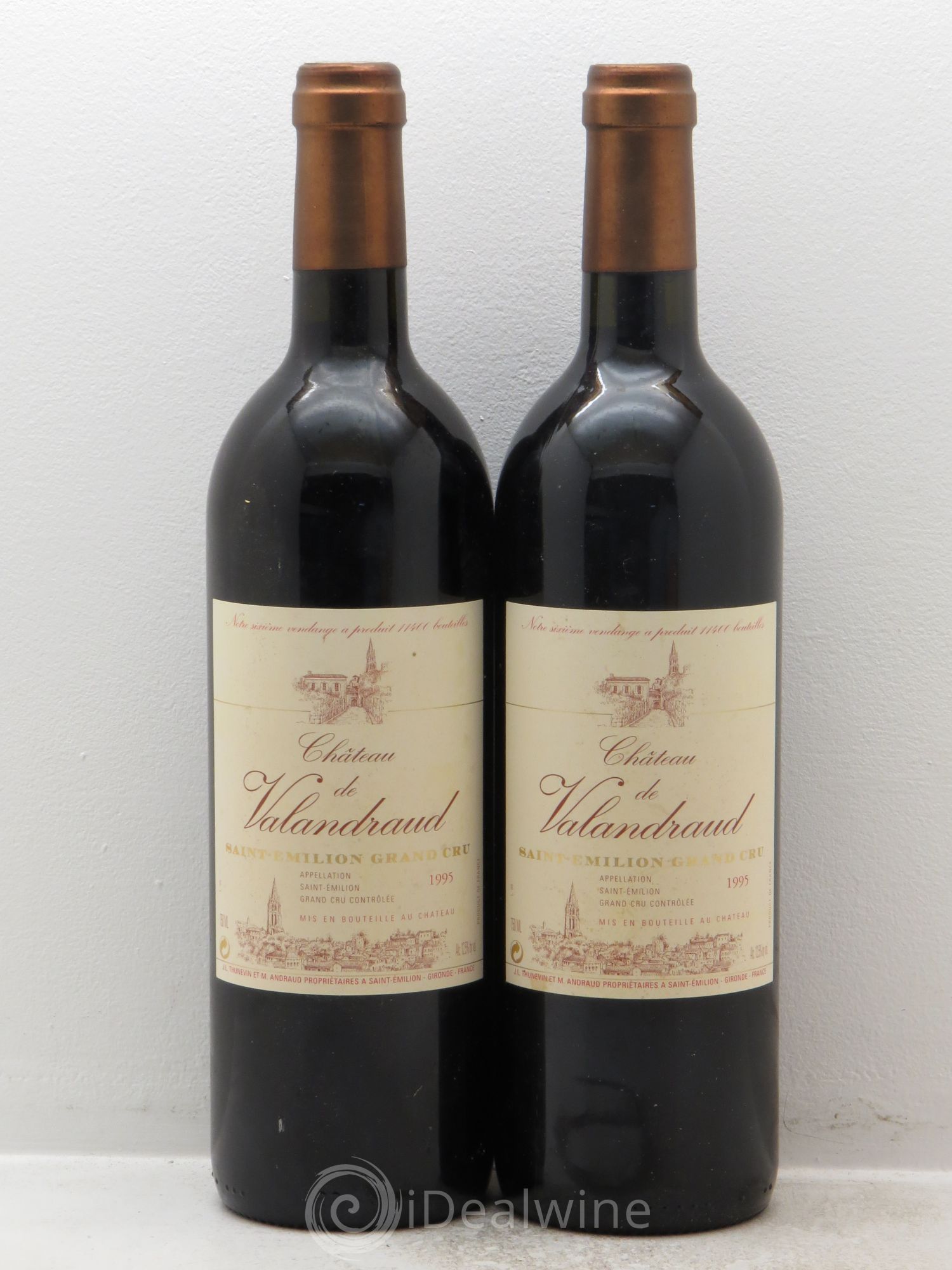 Château de Valandraud 1995 - Lot de 2 bouteilles - 0