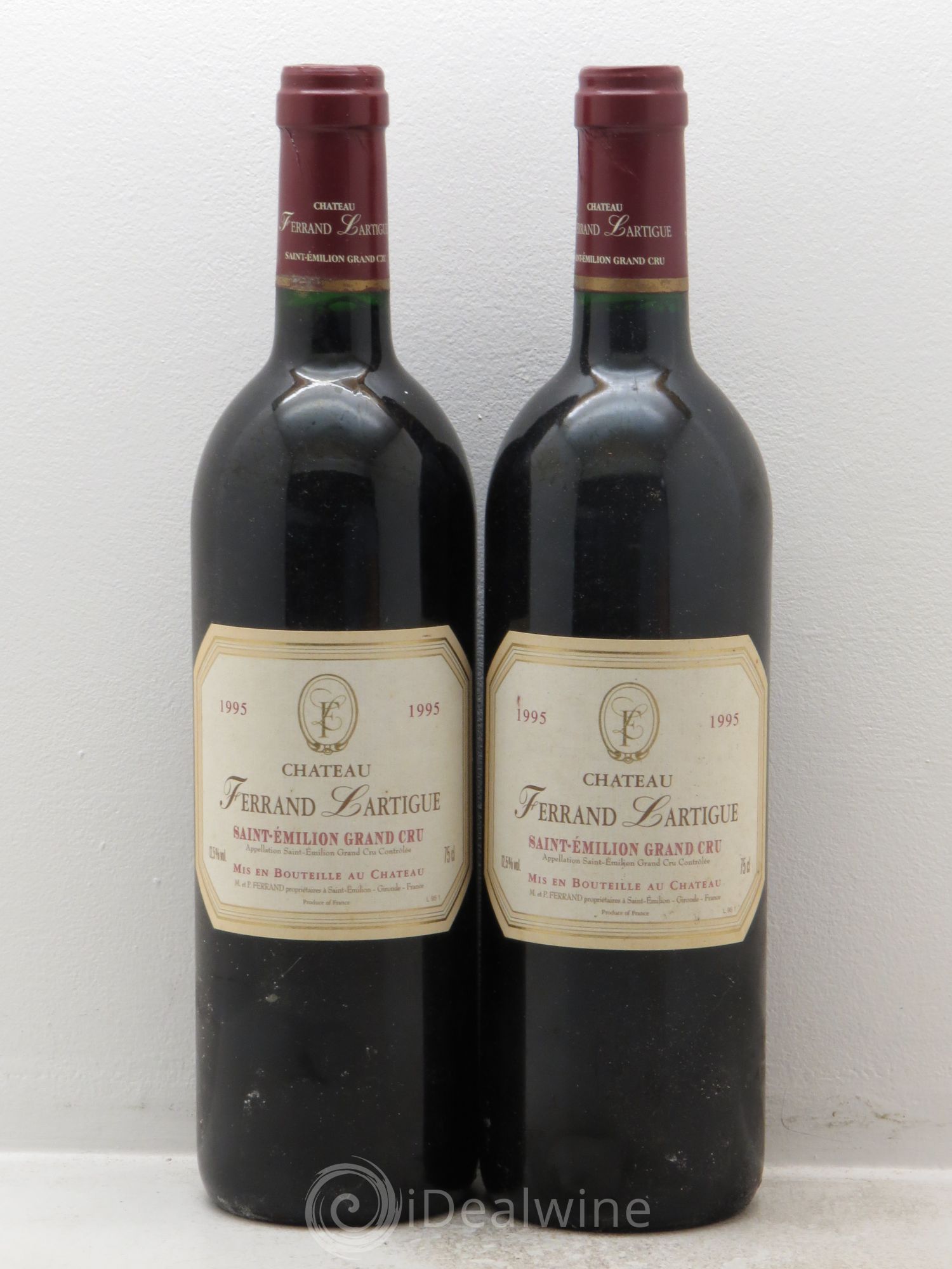 Château Ferrand Lartigue 1995 - Lot de 2 bouteilles - 0