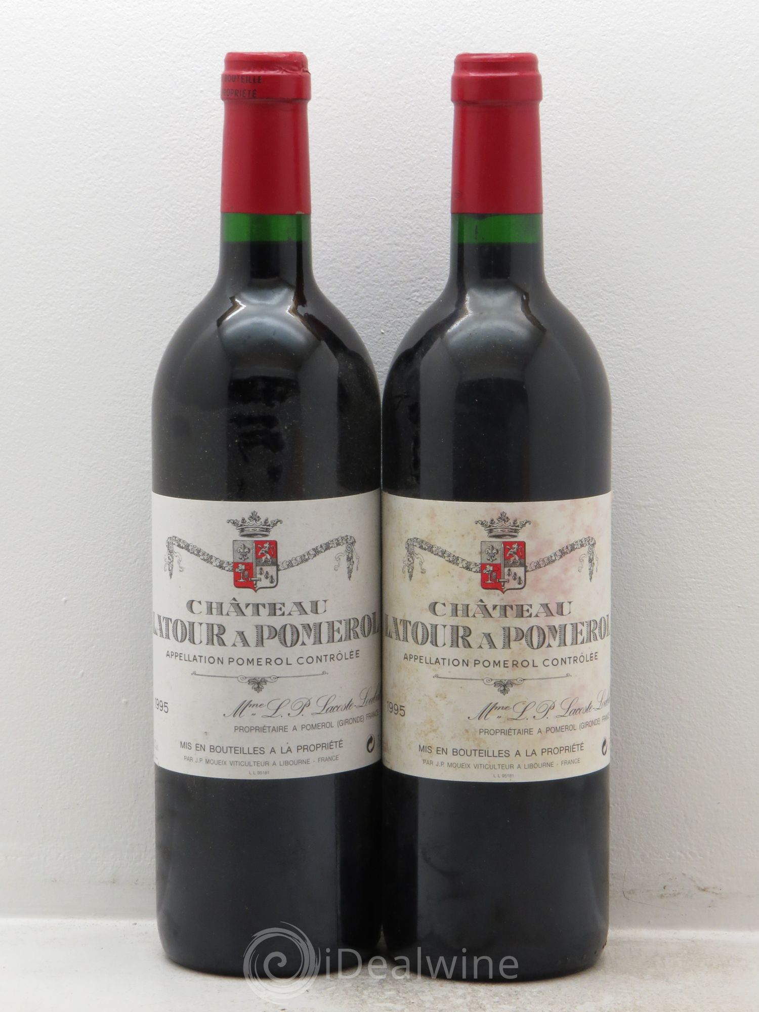 Château Latour à Pomerol 1995 - Lot de 2 bouteilles - 0