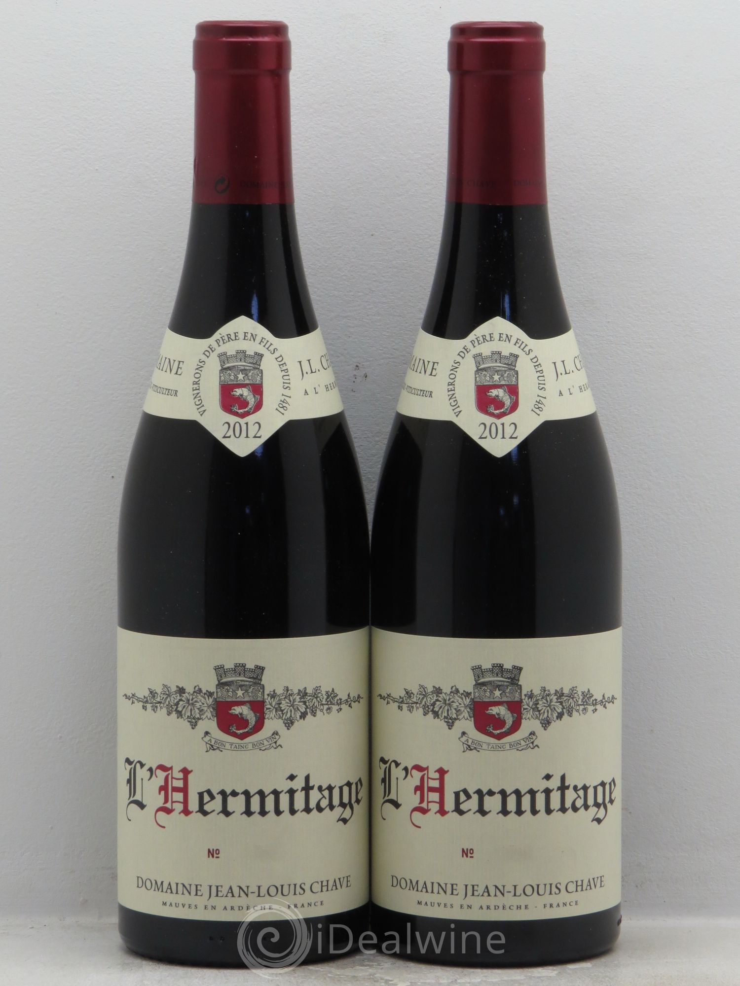 Hermitage Jean-Louis Chave 2012 - Lot de 2 bouteilles - 0