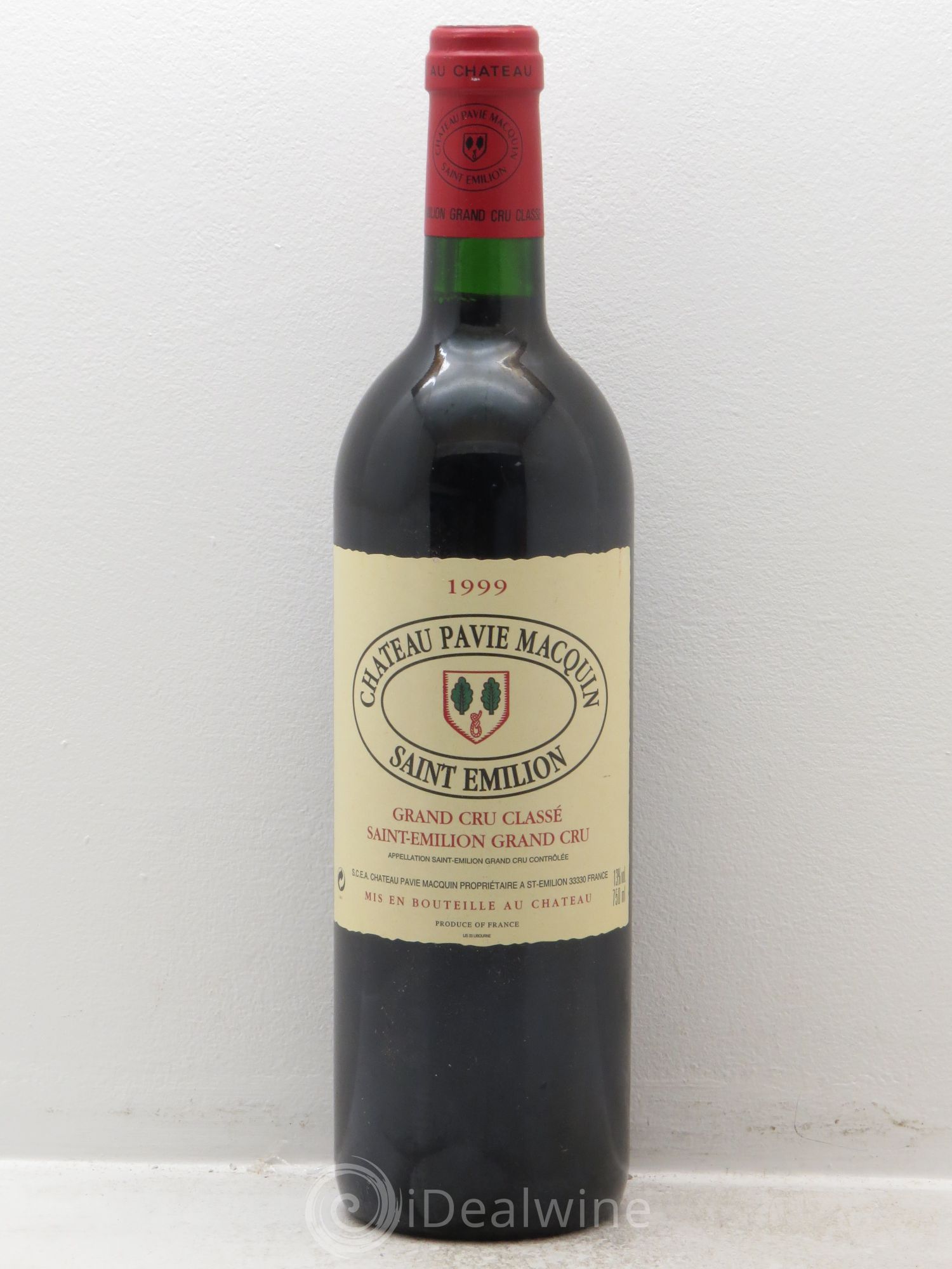 Château Pavie Macquin 1er Grand Cru Classé B 1999 - Lot de 1 bouteille - 0