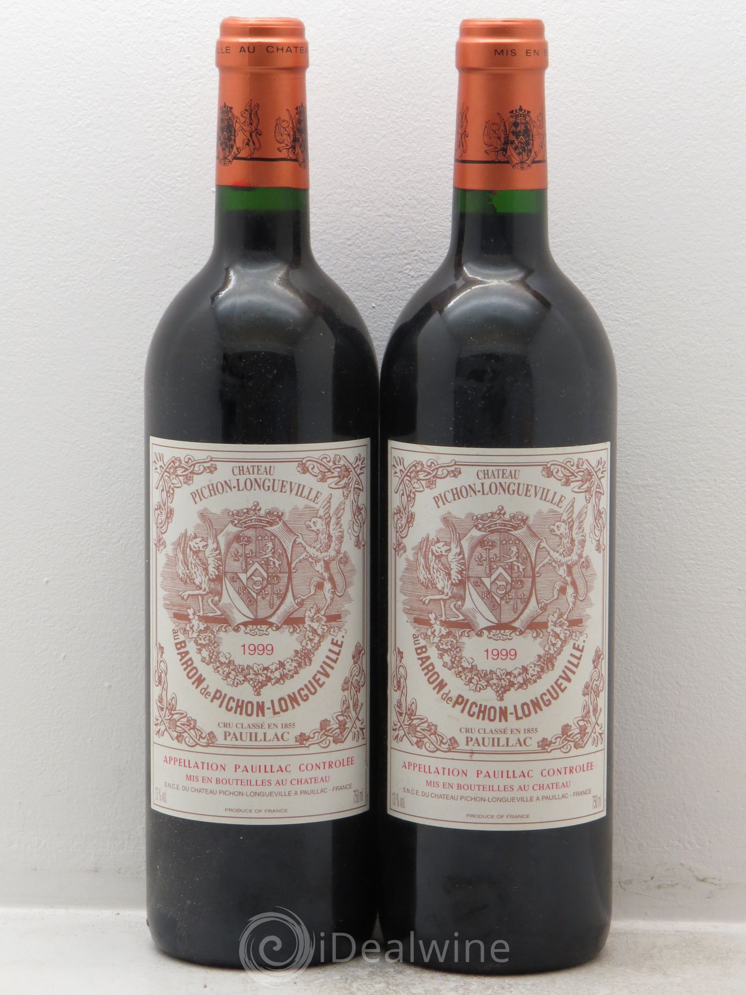 Pichon Longueville Baron 2ème Grand Cru Classé 1999 - Lot de 2 bouteilles - 0