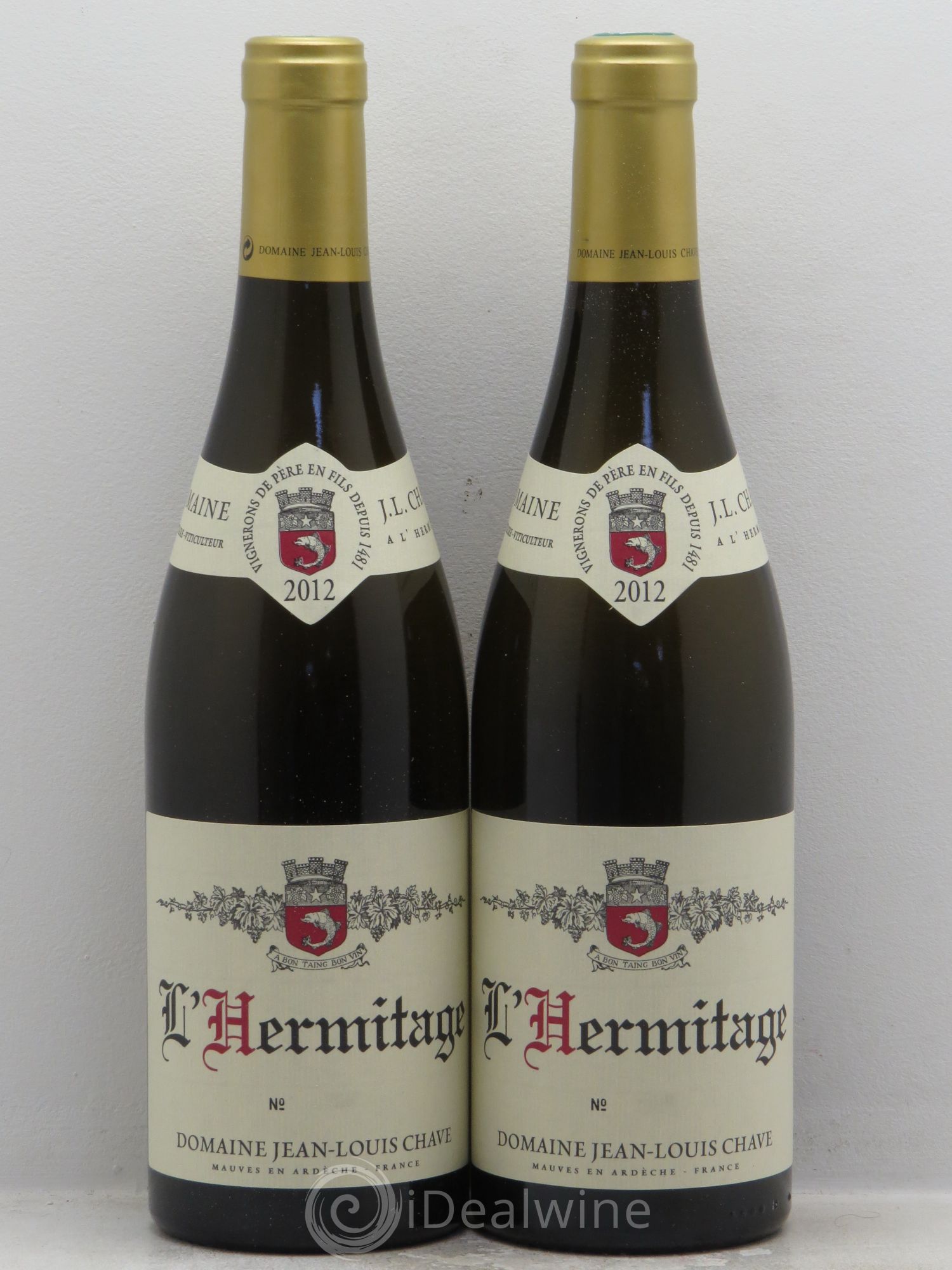 Hermitage Jean-Louis Chave 2012 - Lot de 2 bouteilles - 0