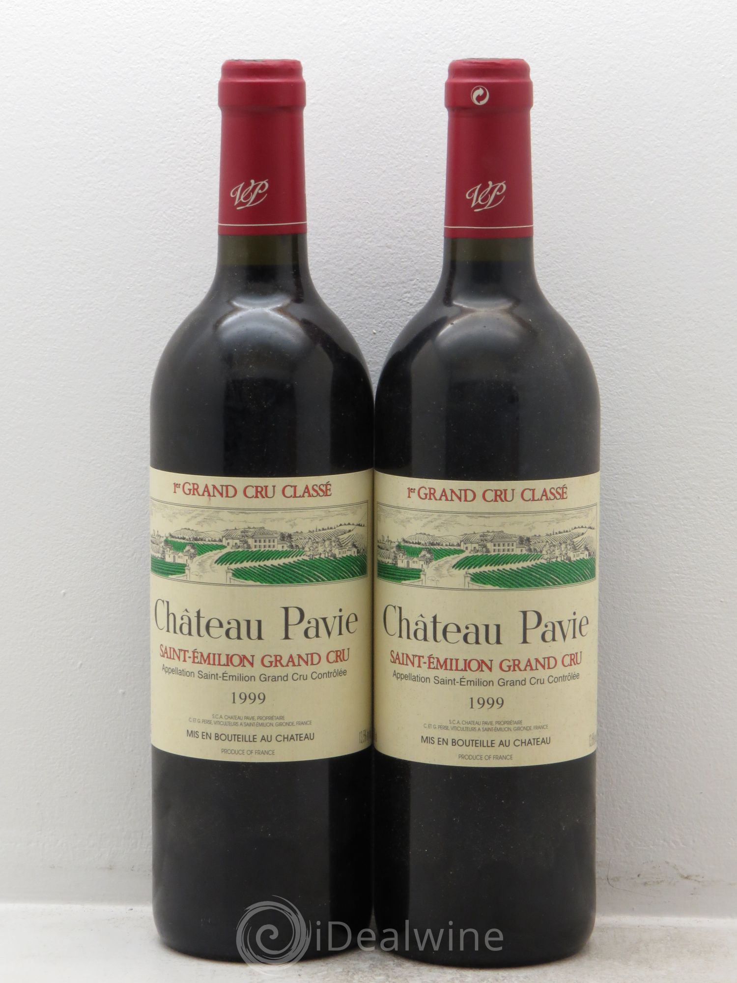 Château Pavie 1er Grand Cru Classé A 1999 - Lot de 2 bouteilles - 0